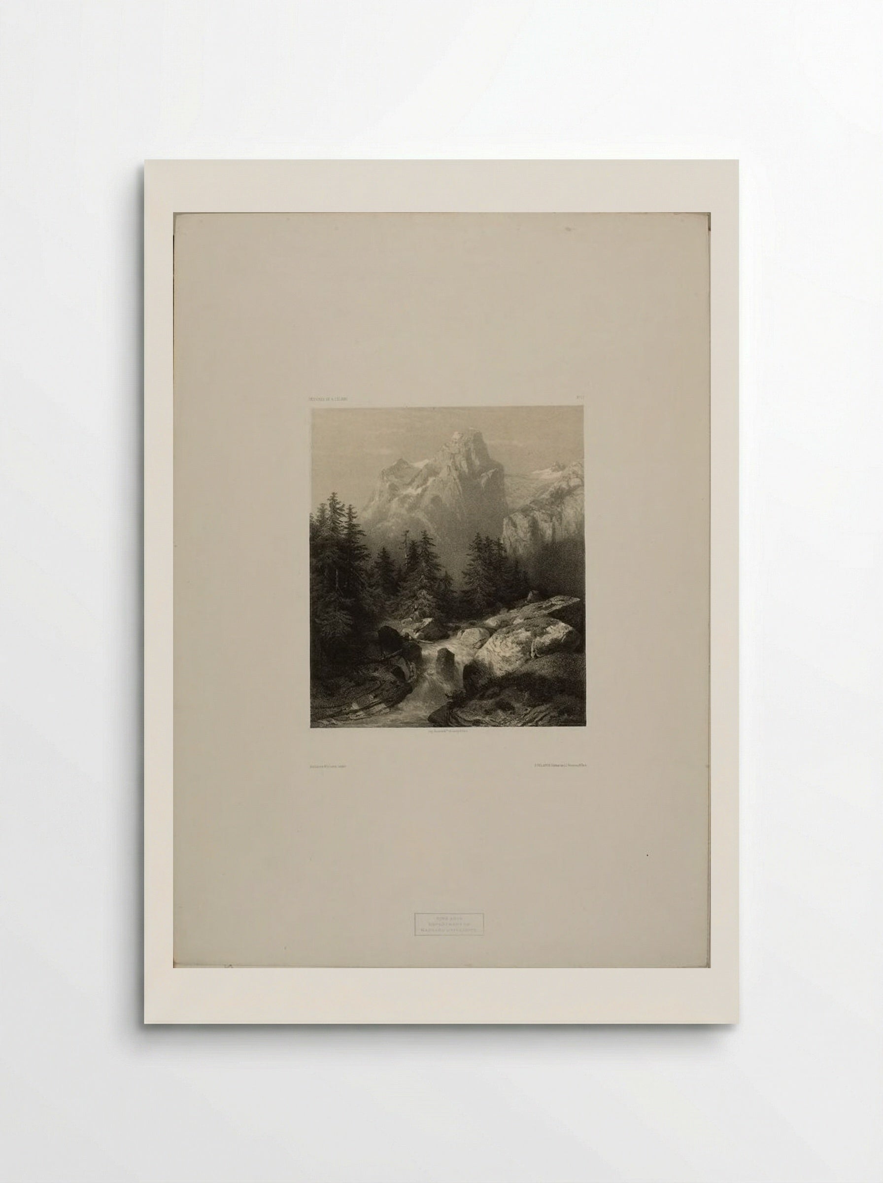 Alpine Scene with Stream - Alexandre Calame - Poster