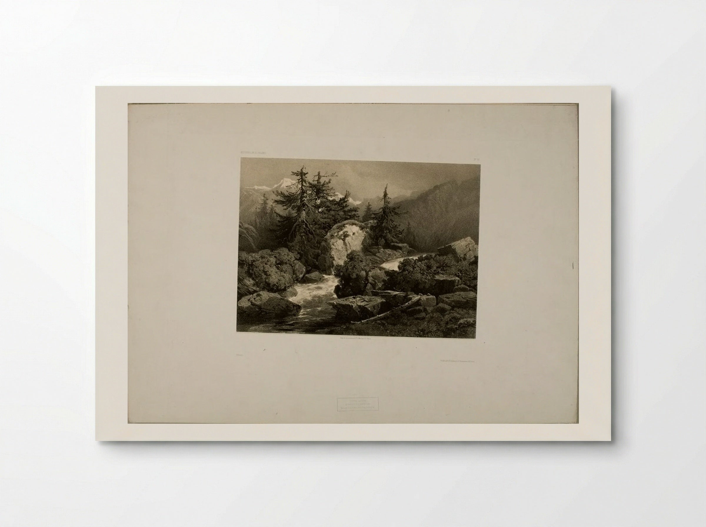 Alpine Torrent - Alexandre Calame - Poster