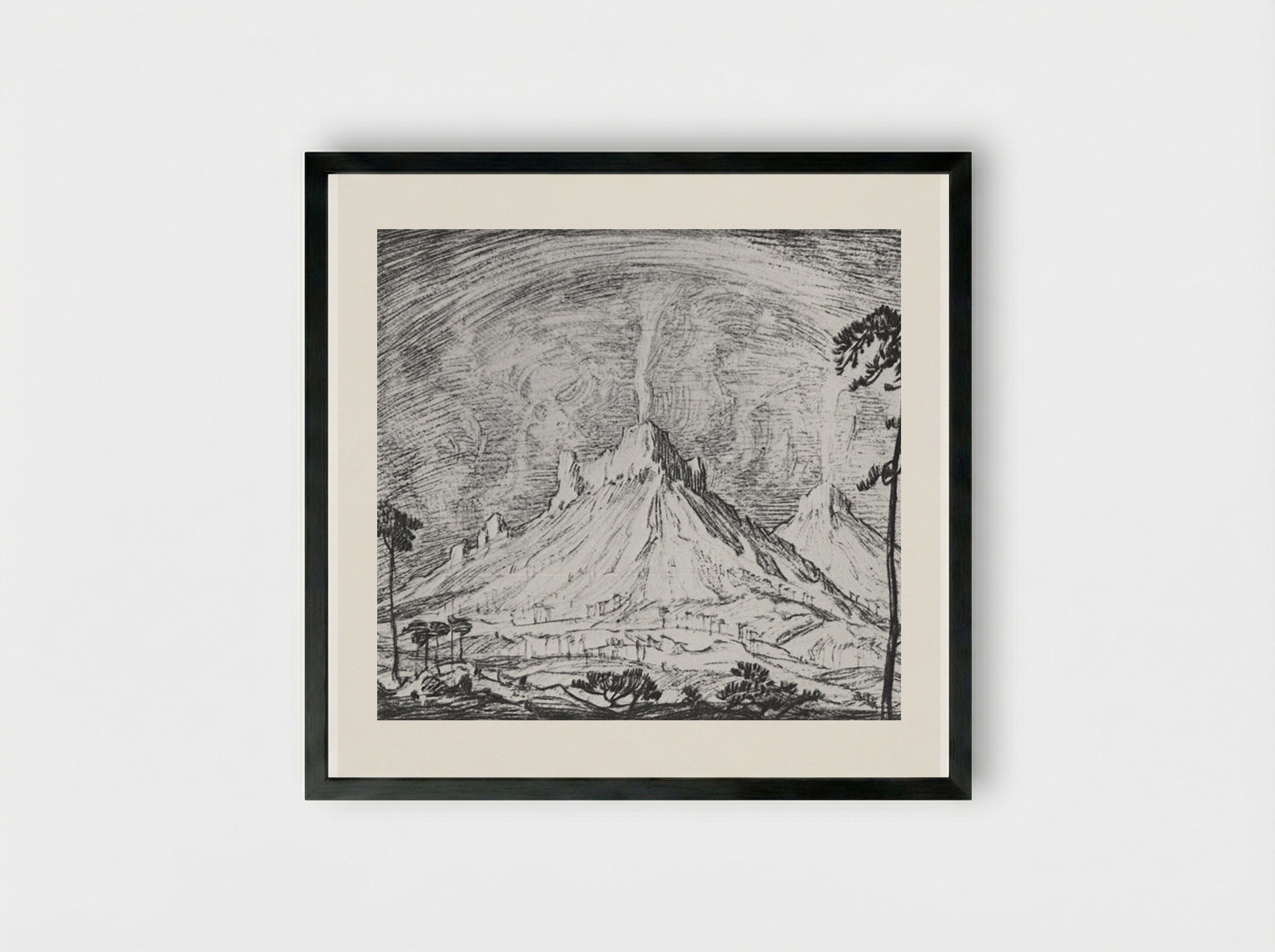 Altars in the Desert - Konstantin Bogaevsky - Framed Print Black
