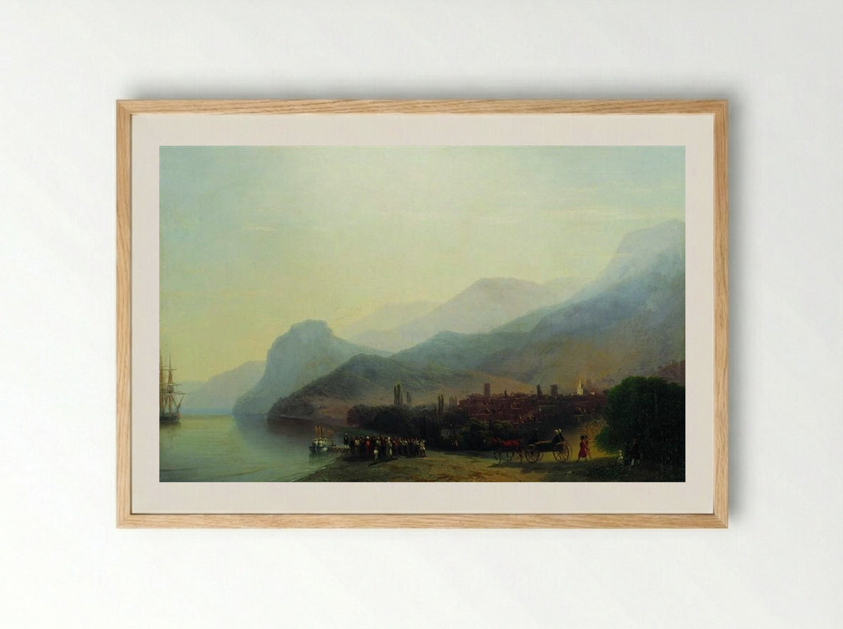 Alushta - Ivan Aivazovsky - Framed Print Wood