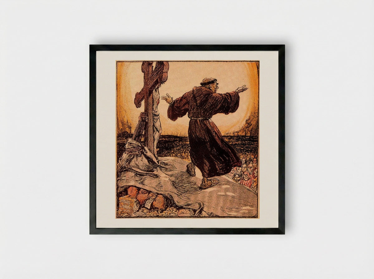 Always poor - Frantisek Kupka - Framed Print Black