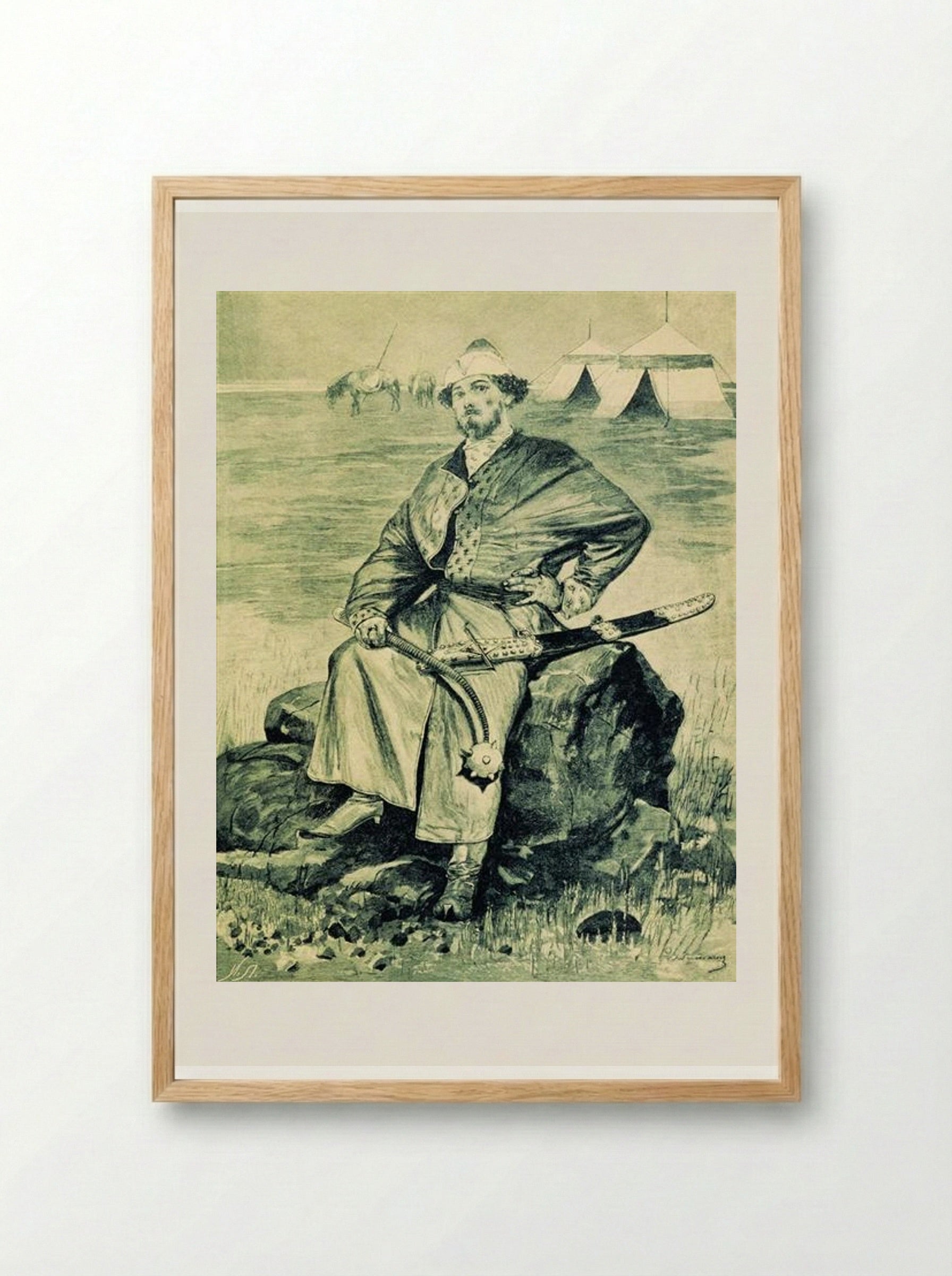 Alyosha Popovich - Andrei Ryabushkin - Framed Print Wood
