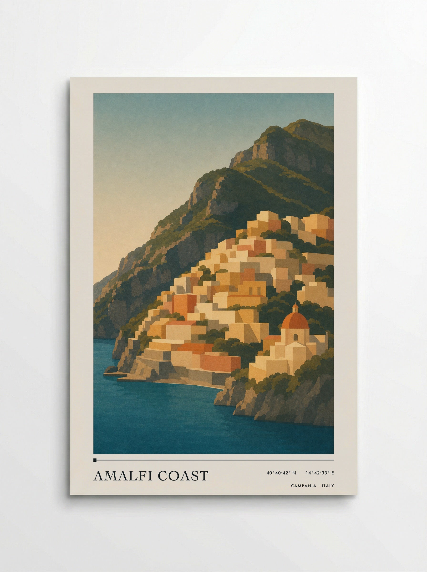 Amalfi Coast Travel Poster Artwork - Poster
