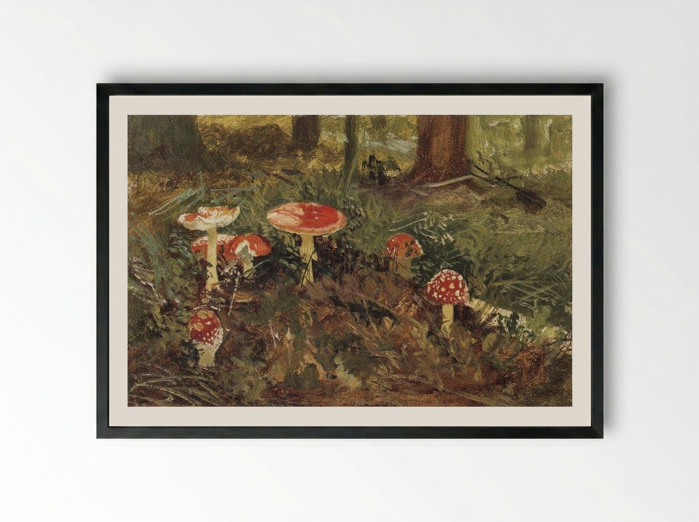 Amanita - Ivan Shishkin - Framed Print Black