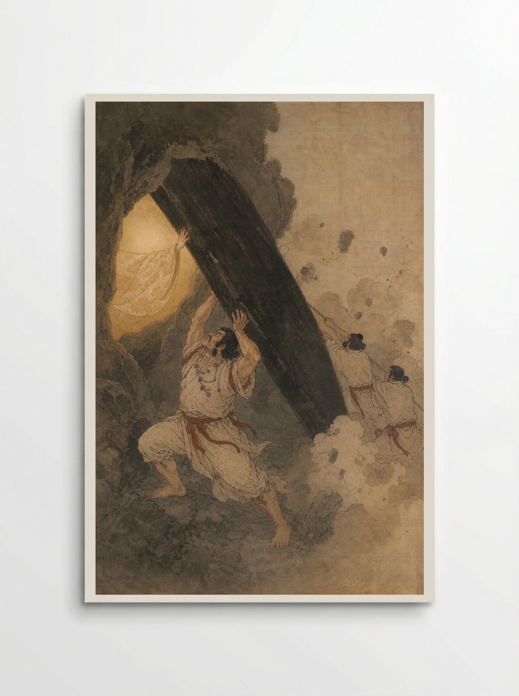 Amaterasu and the Rock-Cave: The Cave Is Held Open - Poster