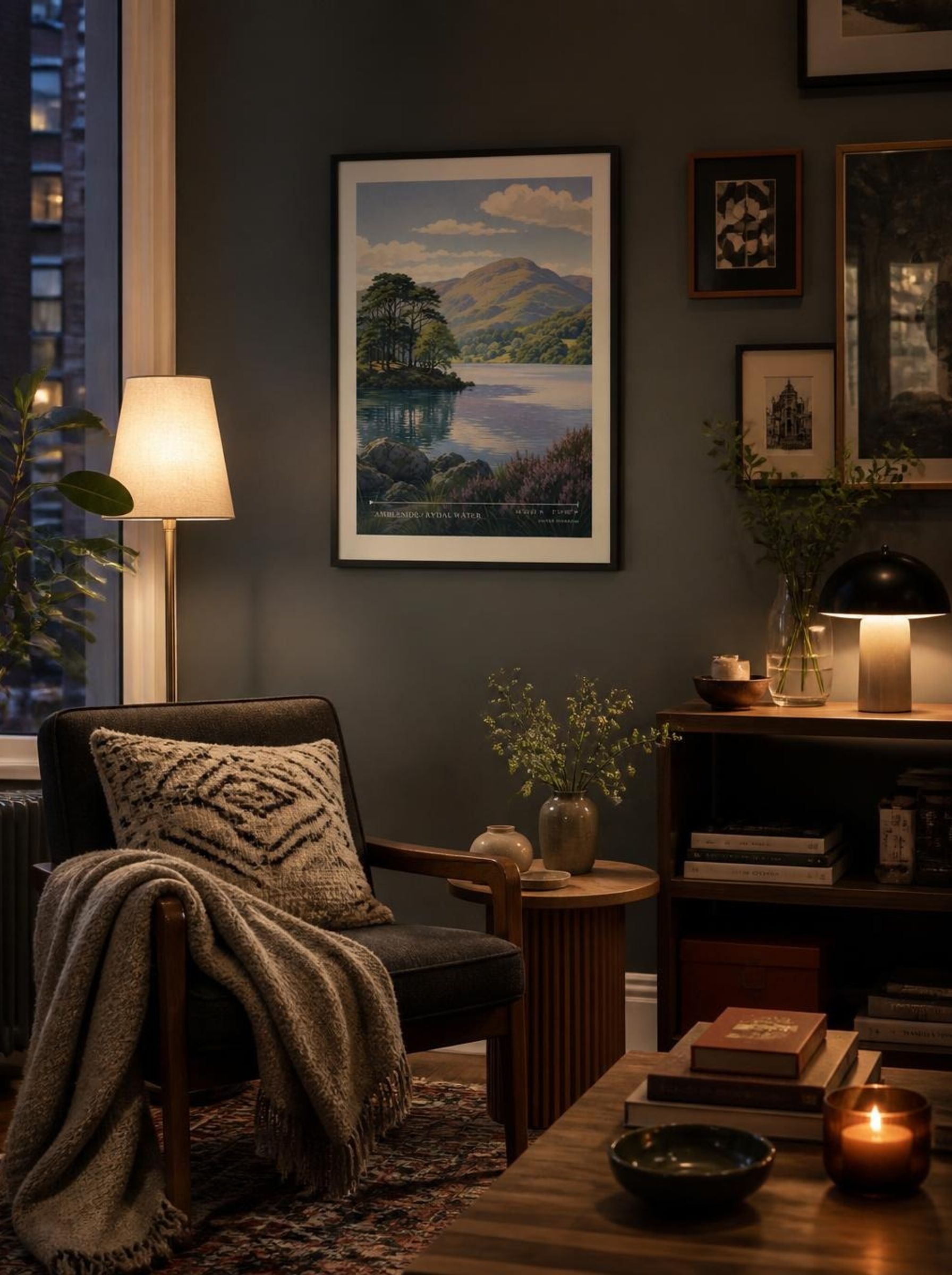 Ambleside / Rydal Water United Kingdom Travel Poster - Lifestyle