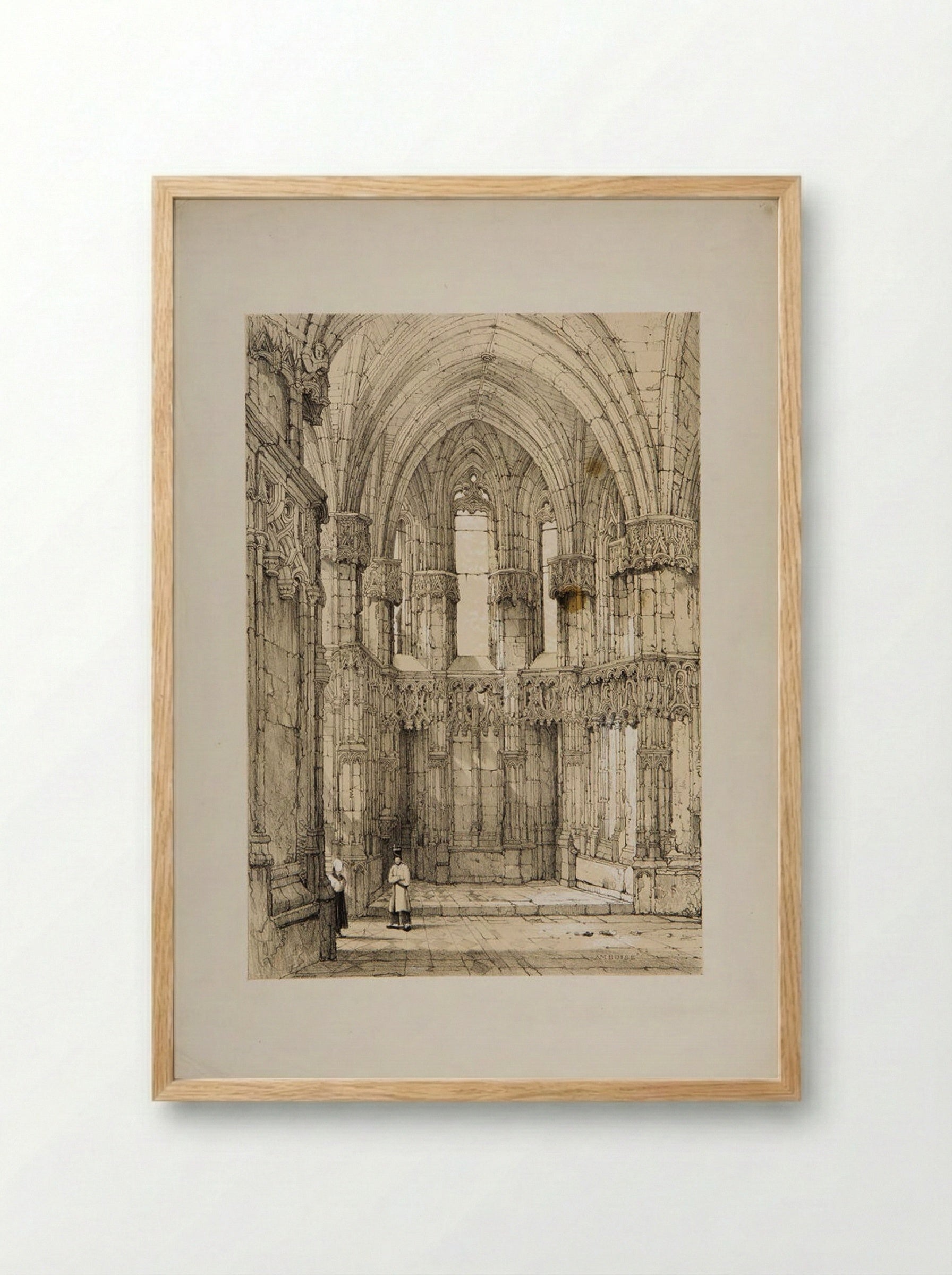 Amboise - Samuel Prout - Framed Print Wood