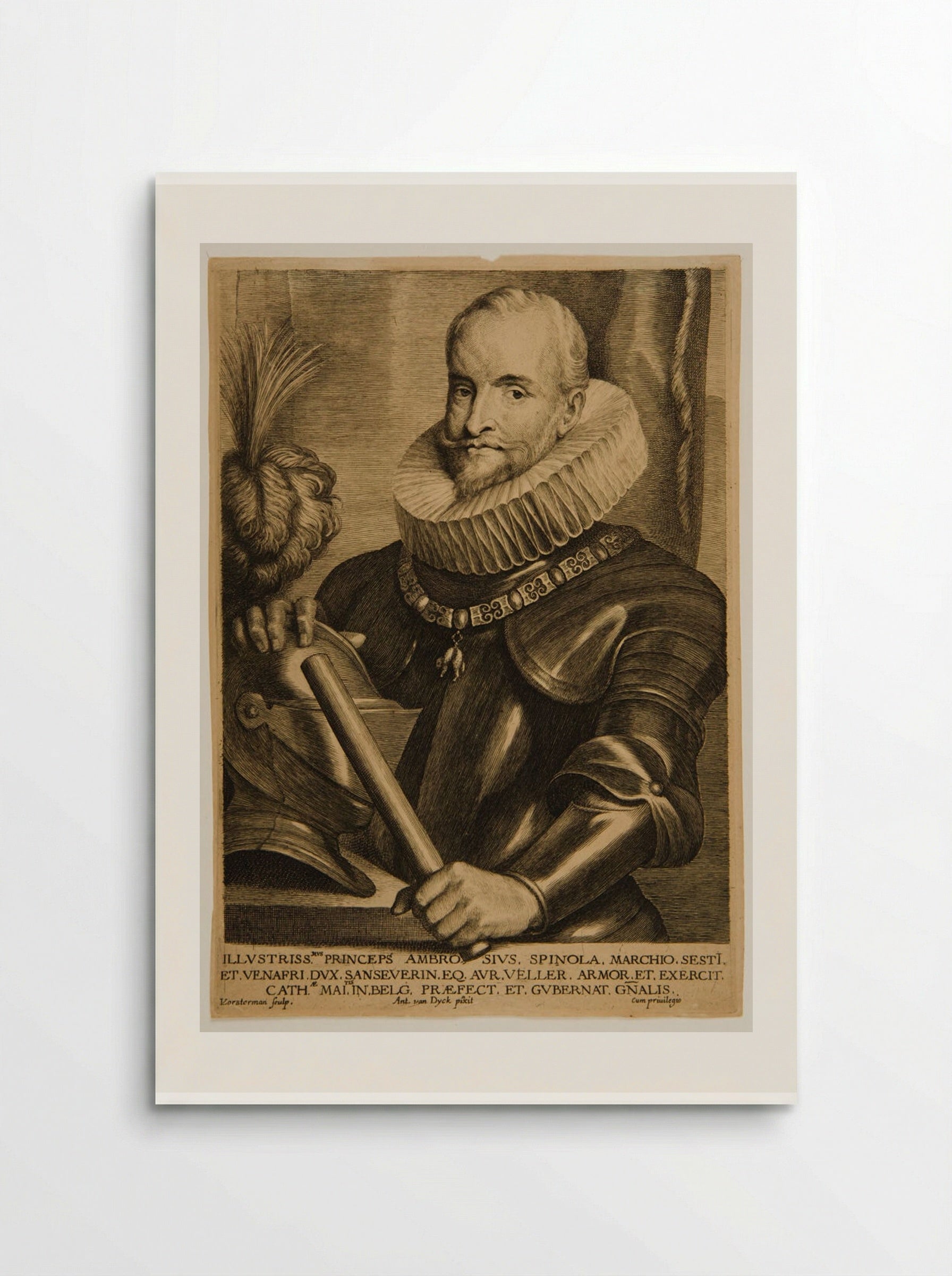 Ambrogio, Marquis de Spinola - Lucas Vorsterman I - Poster