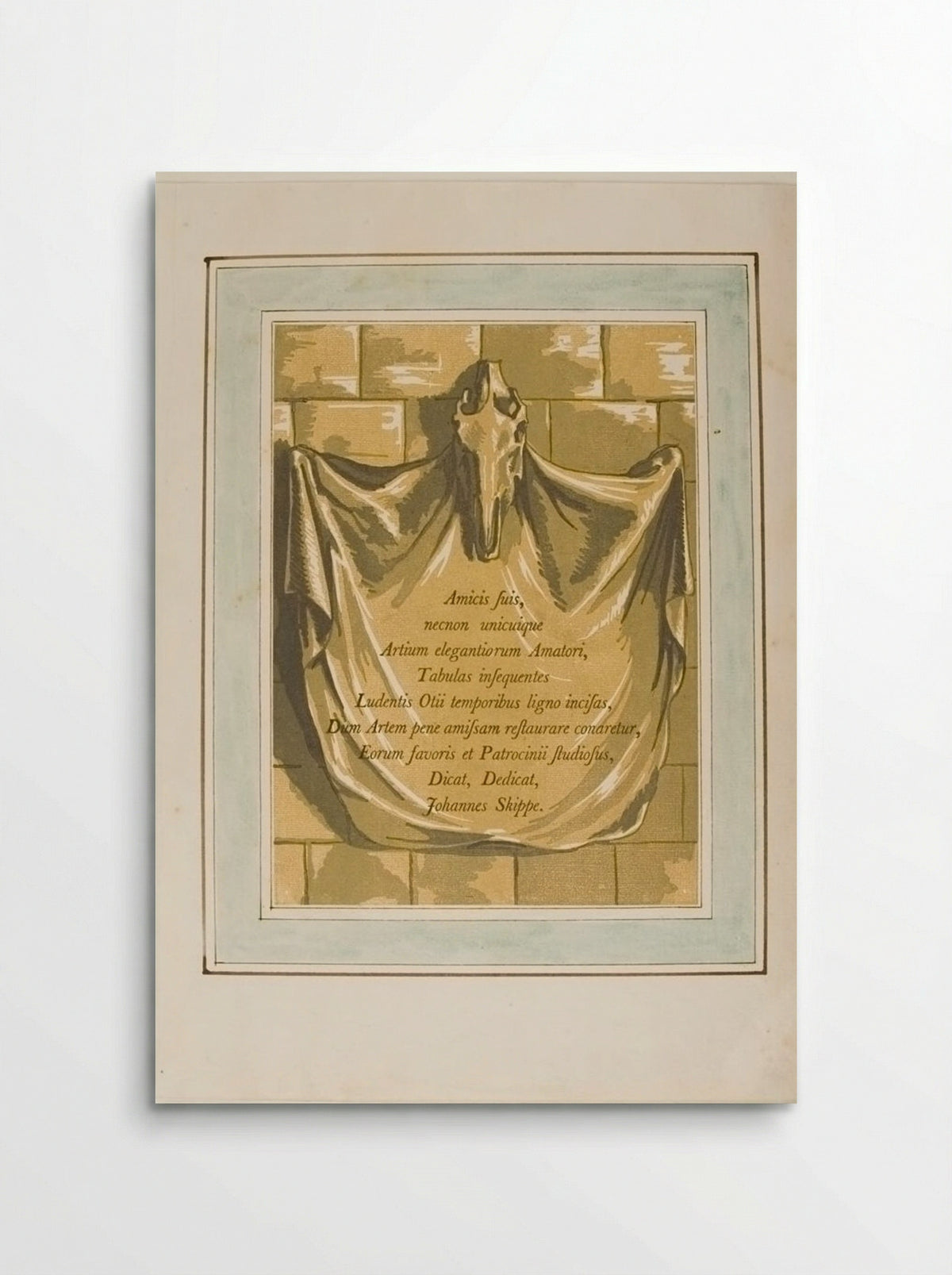 Amicis Suis, Dedication page - John Skippe - Poster