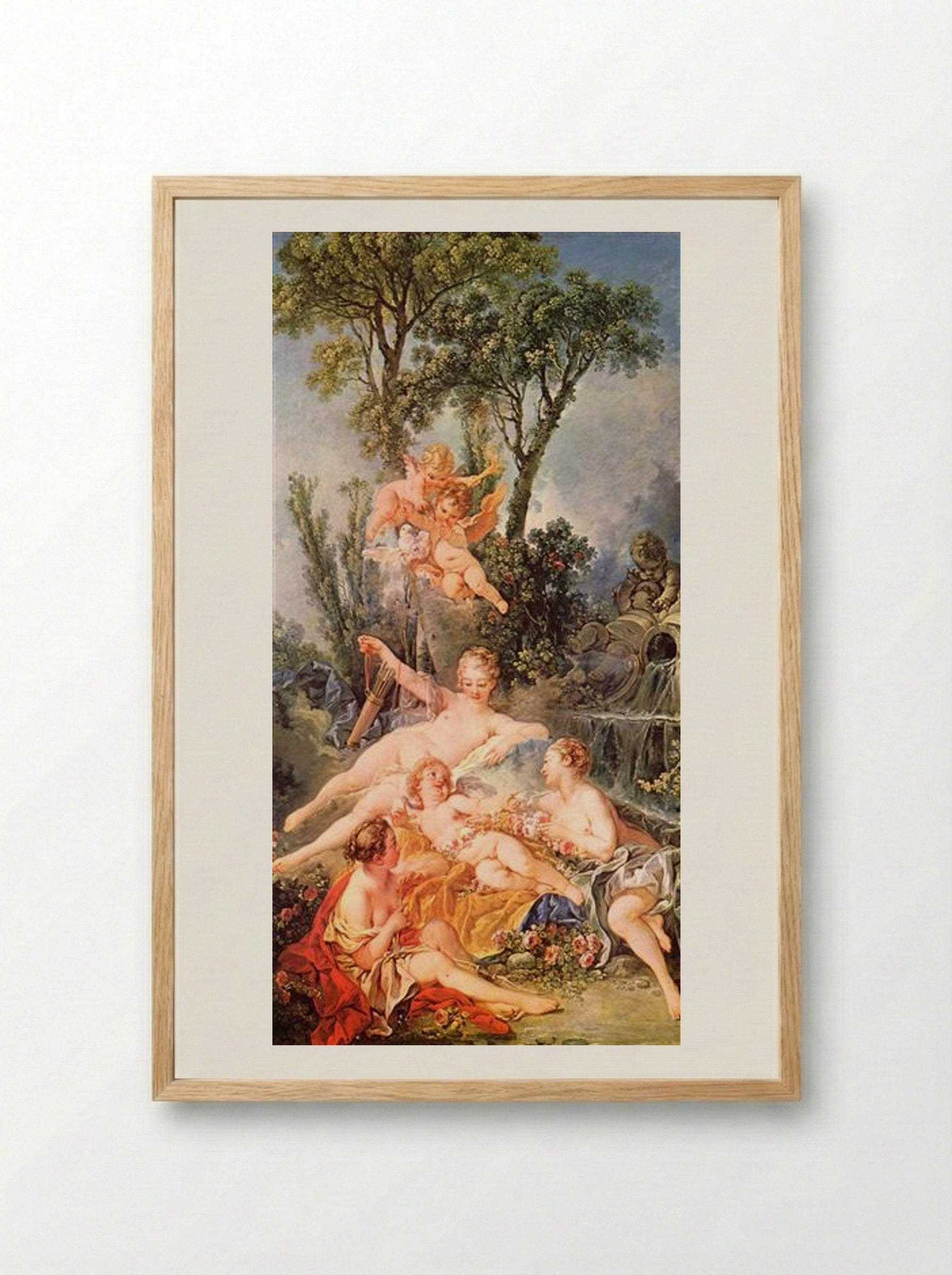 Amor a Prisoner - François Boucher - Framed Print Wood