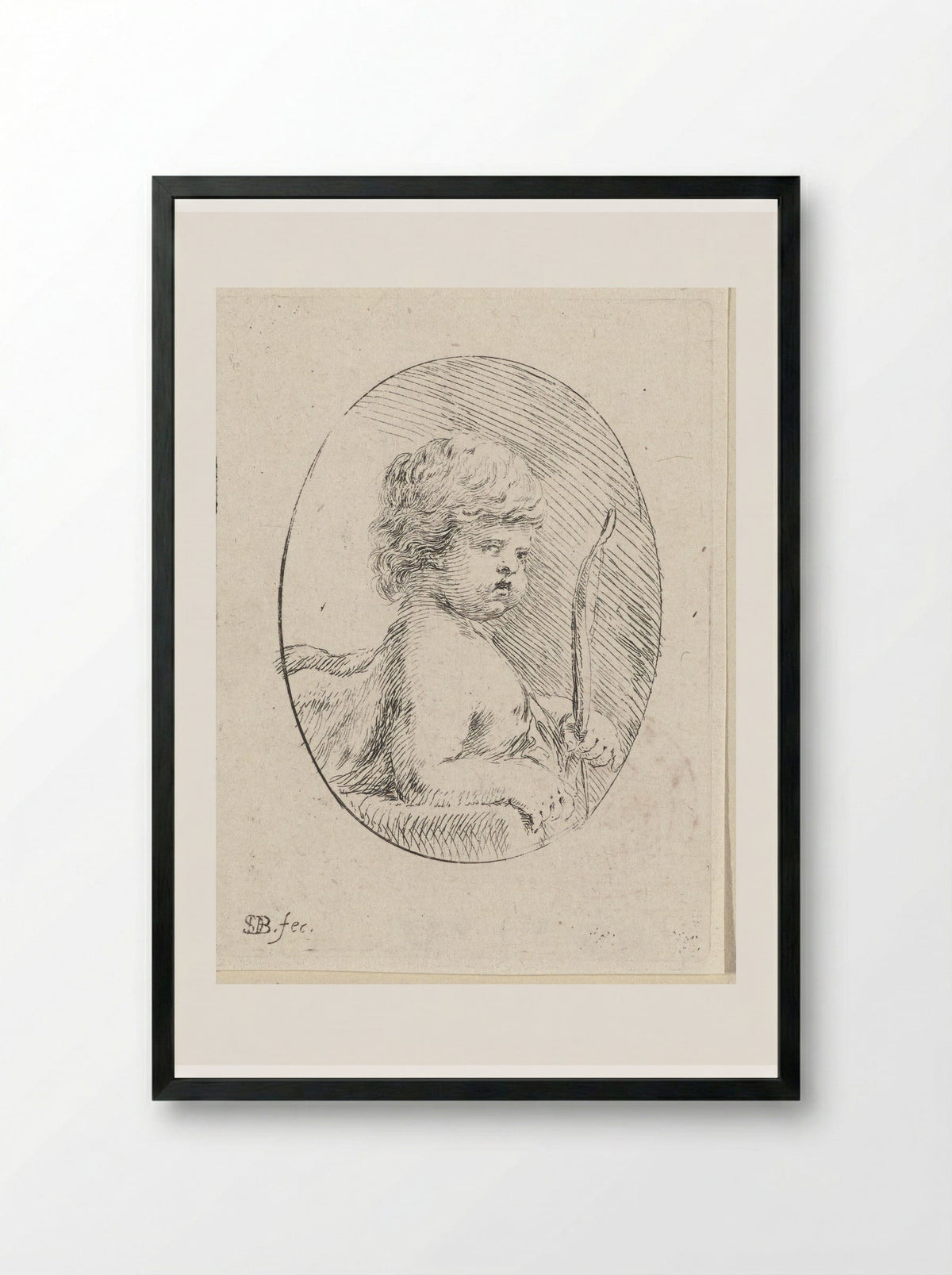 Amor - Jacques van Merlen - Framed Print Black