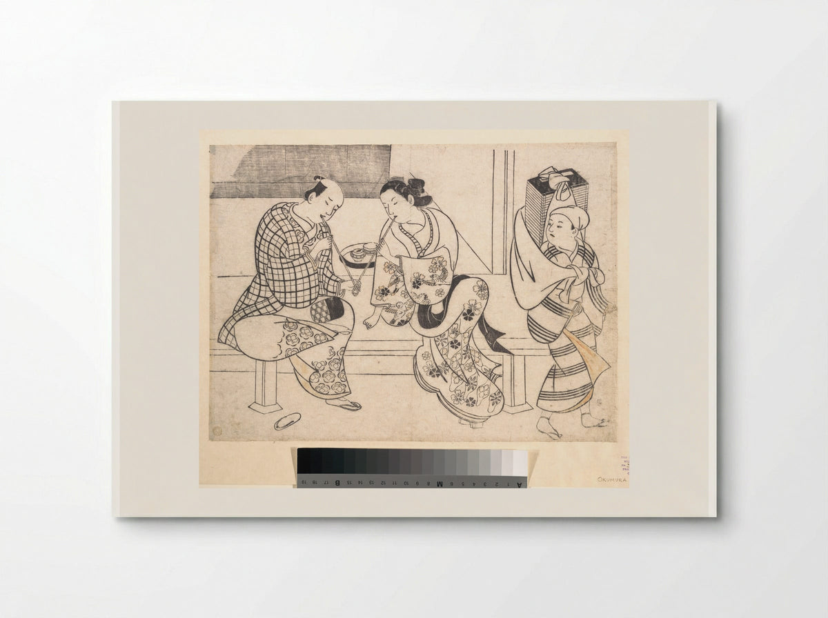 Amorous Couple - Okumura Masanobu - Poster