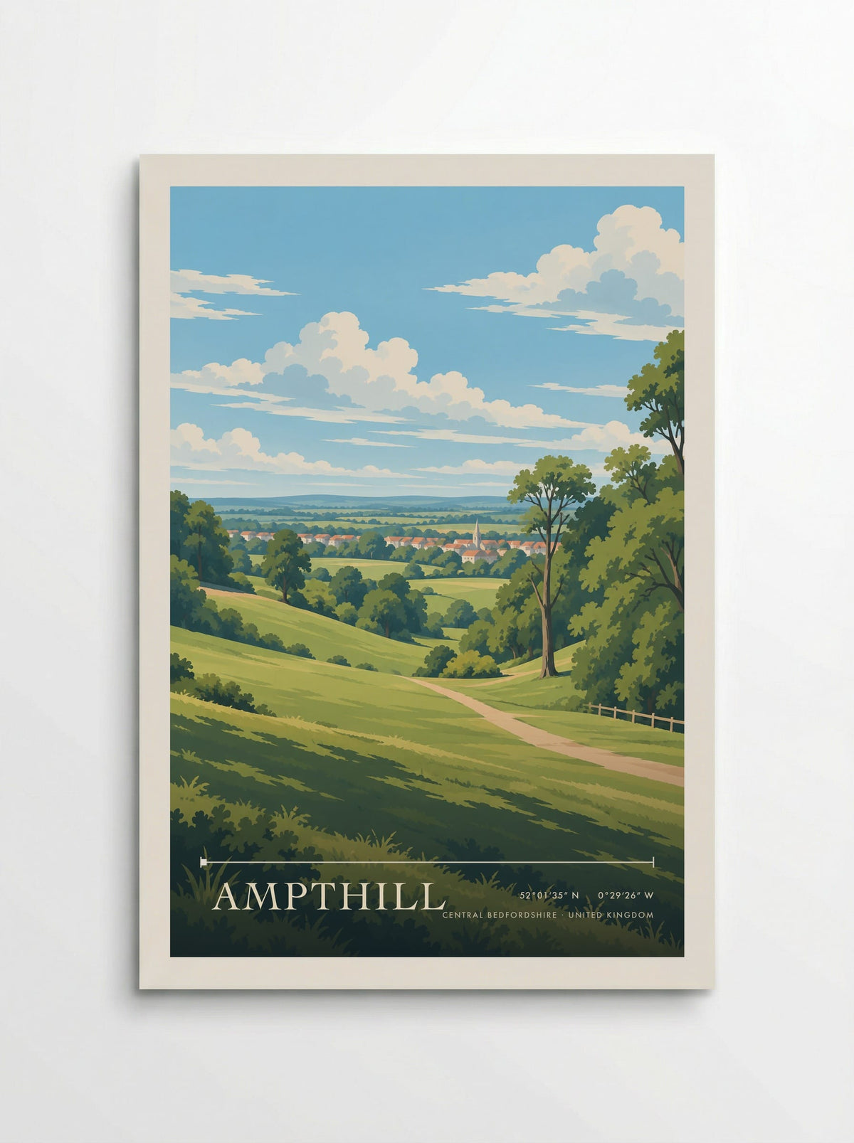 Ampthill, Central Bedfordshire | Travel Poster - Poster