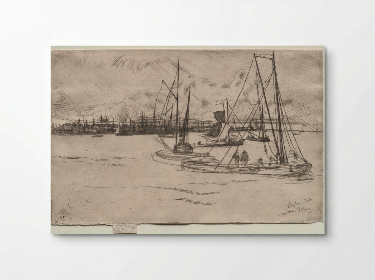 Amsterdam from the Tolhuis - James McNeill Whistler - Poster