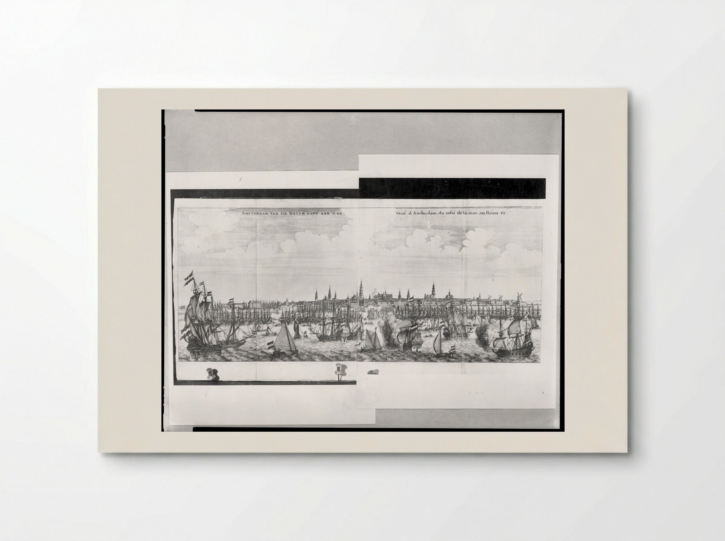 Amsterdam van de Water Kant aan 't Ye - Jan Veenhuysen - Poster