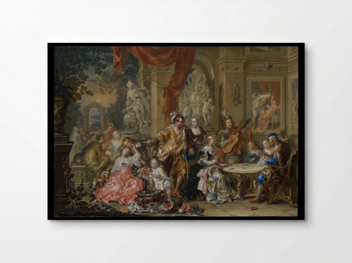 Amusement at the Court - Johann Georg Platzer - Poster
