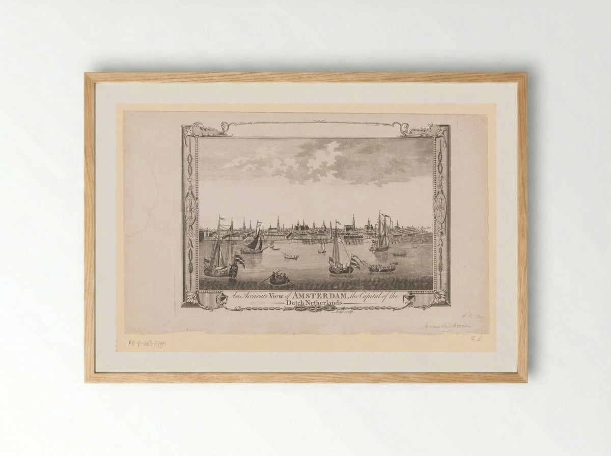An Accurate View of Amsterdam - Alexander Hogg - Framed Print Wood