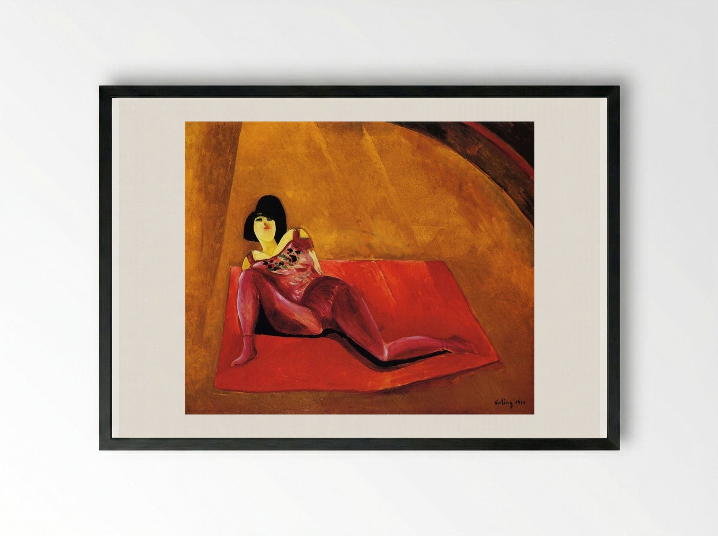 An Acrobat - Moïse Kisling - Framed Print Black