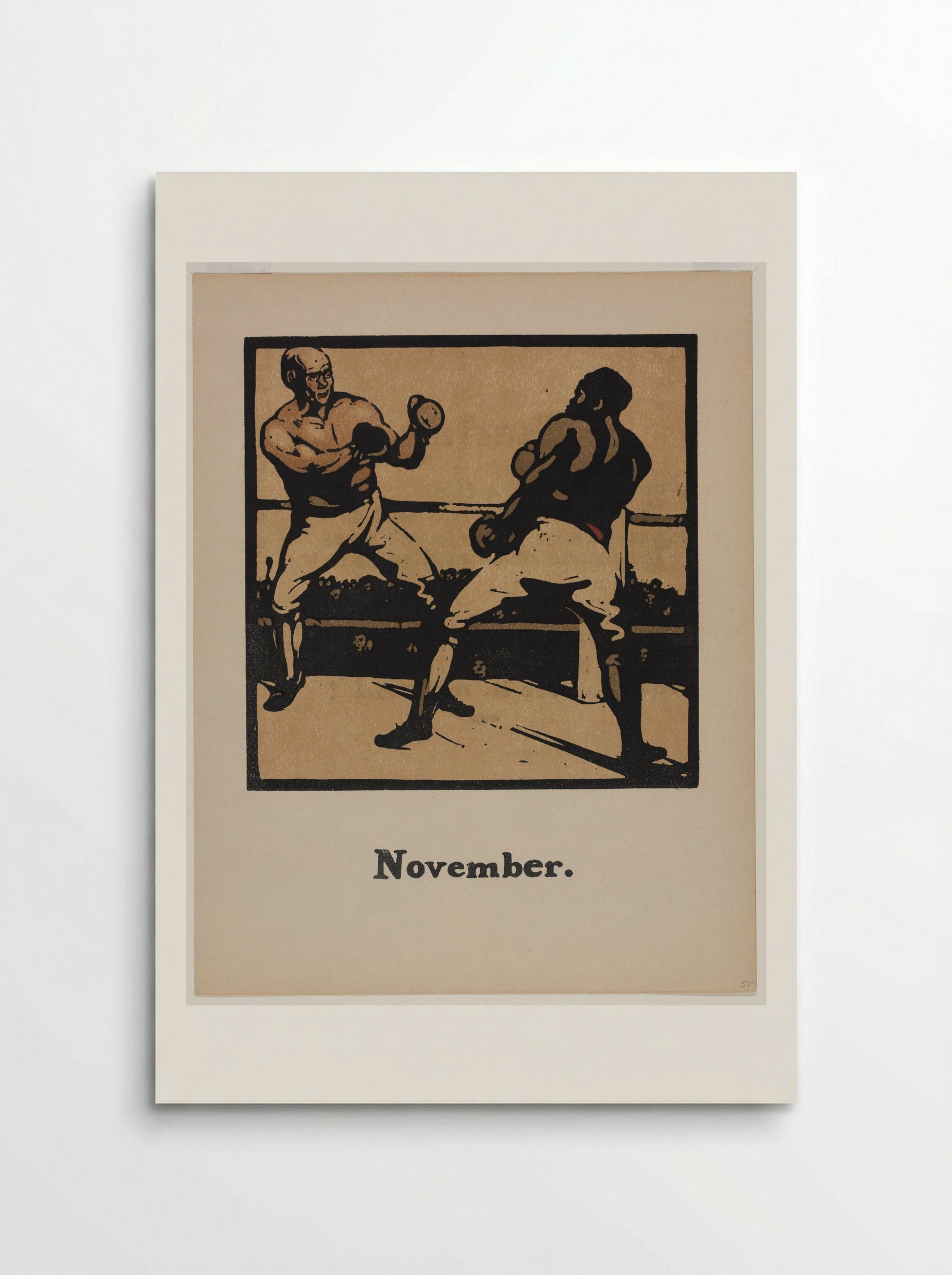 An Almanac of Twelve Sports: November (Boxing) - William Nicholson - Poster