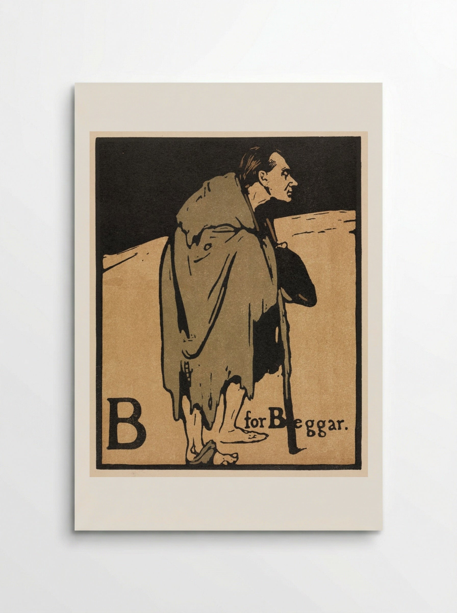 An Alphabet: B is for Beggar - William Nicholson - Poster