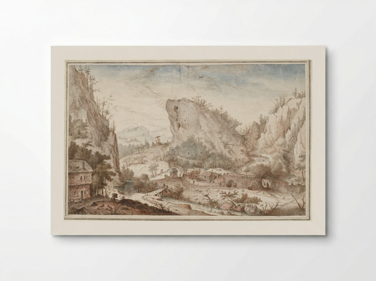 An Alpine Landscape - Roelant Savery - Poster