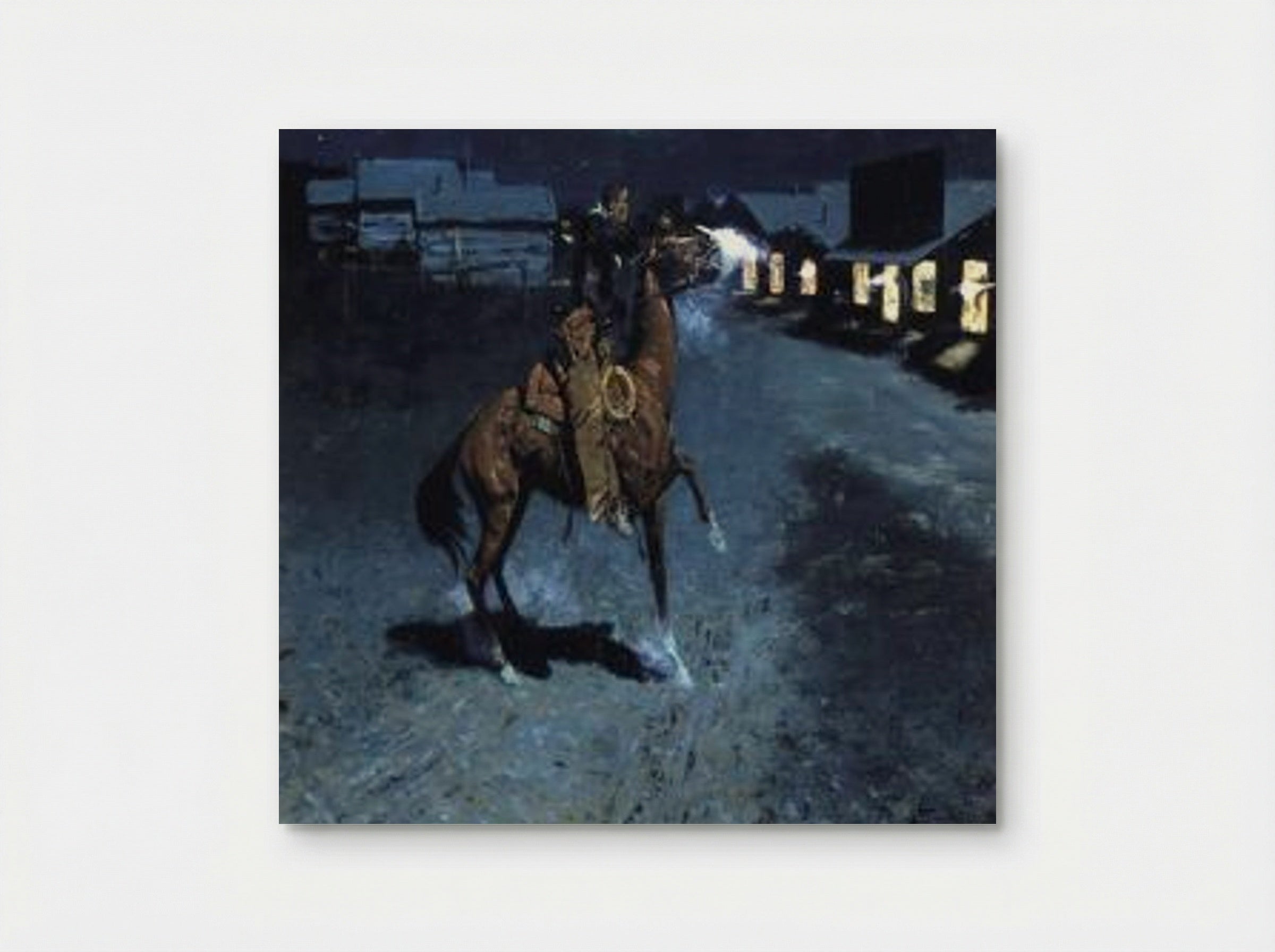 An Argument with the Town Marshall - Frederic Remington - Poster