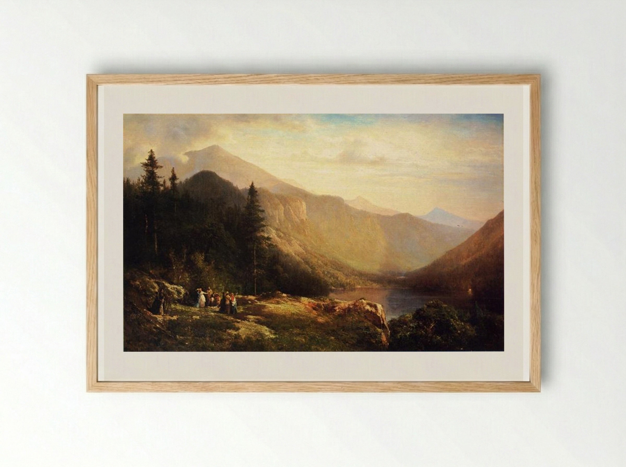 An Artist's View of Mt. Lafayette - Thomas Hill - Framed Print Wood