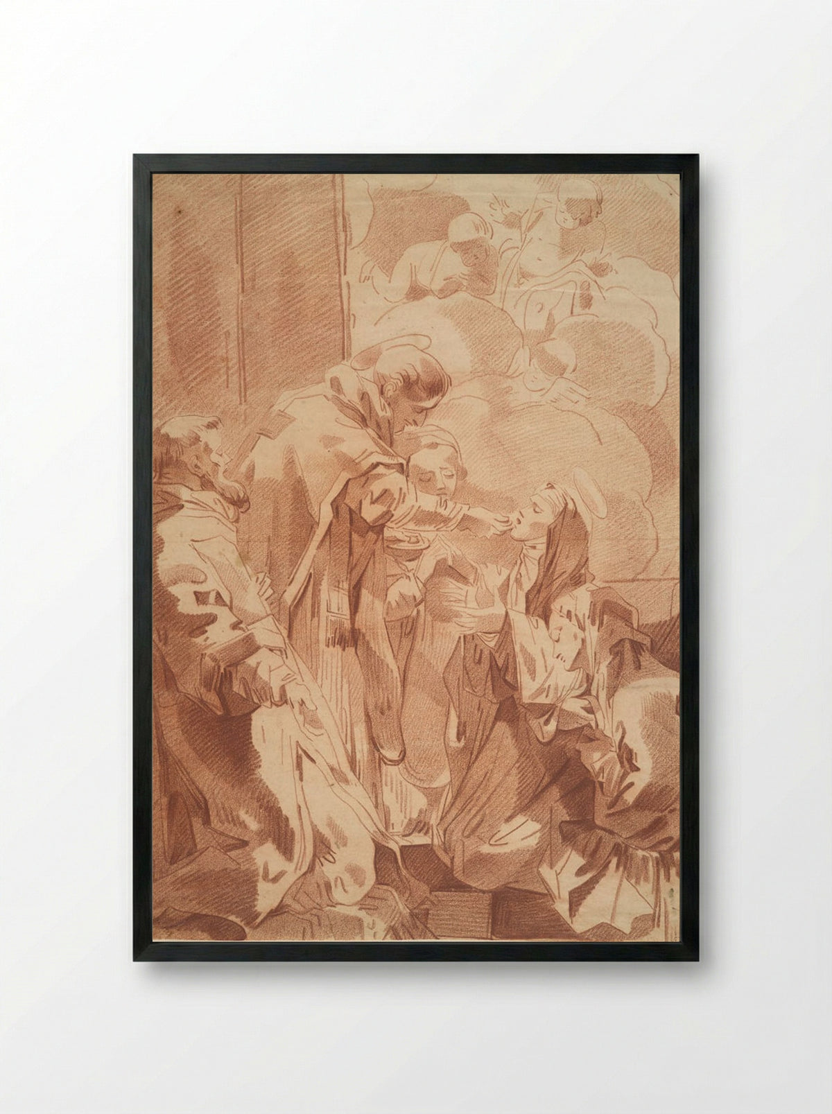 An Ecstatic Communion - André Le Brun - Framed Print Black