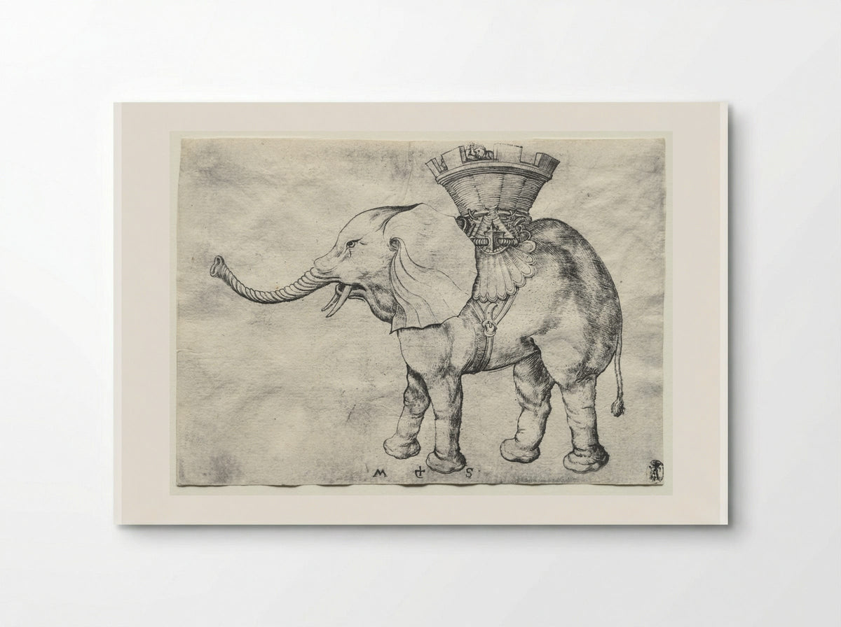 An Elephant with Howdah - Martin Schongauer - Poster