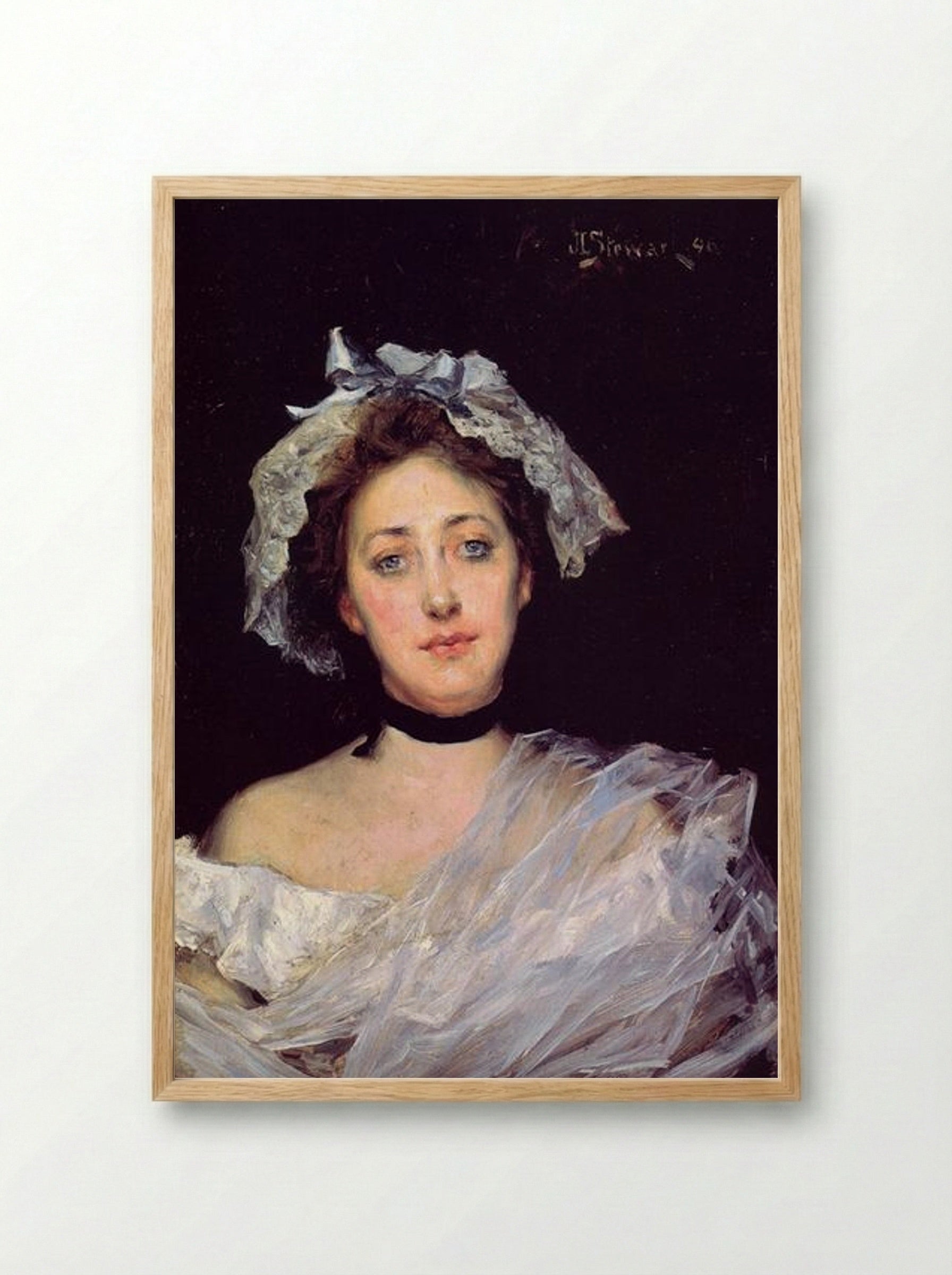 An English Lady - Julius LeBlanc Stewart - Framed Print Wood