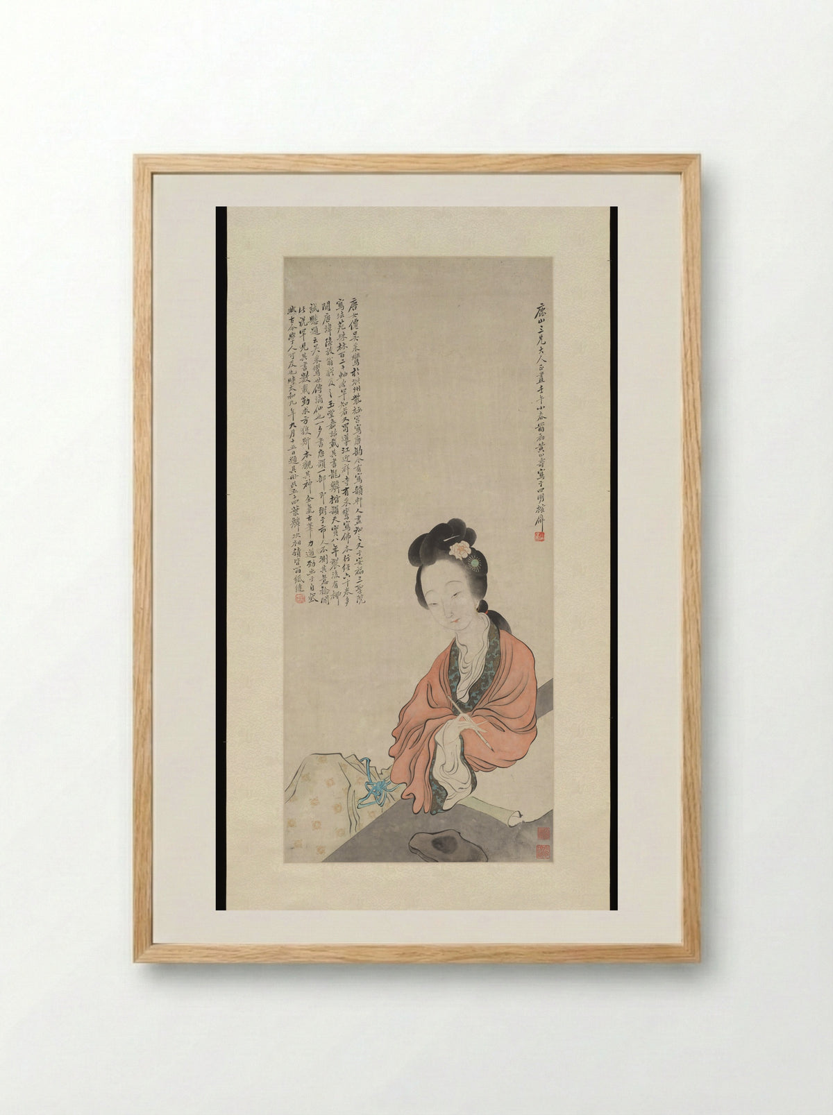 An Immortal Lady - Huang Shanshou - Framed Print Wood