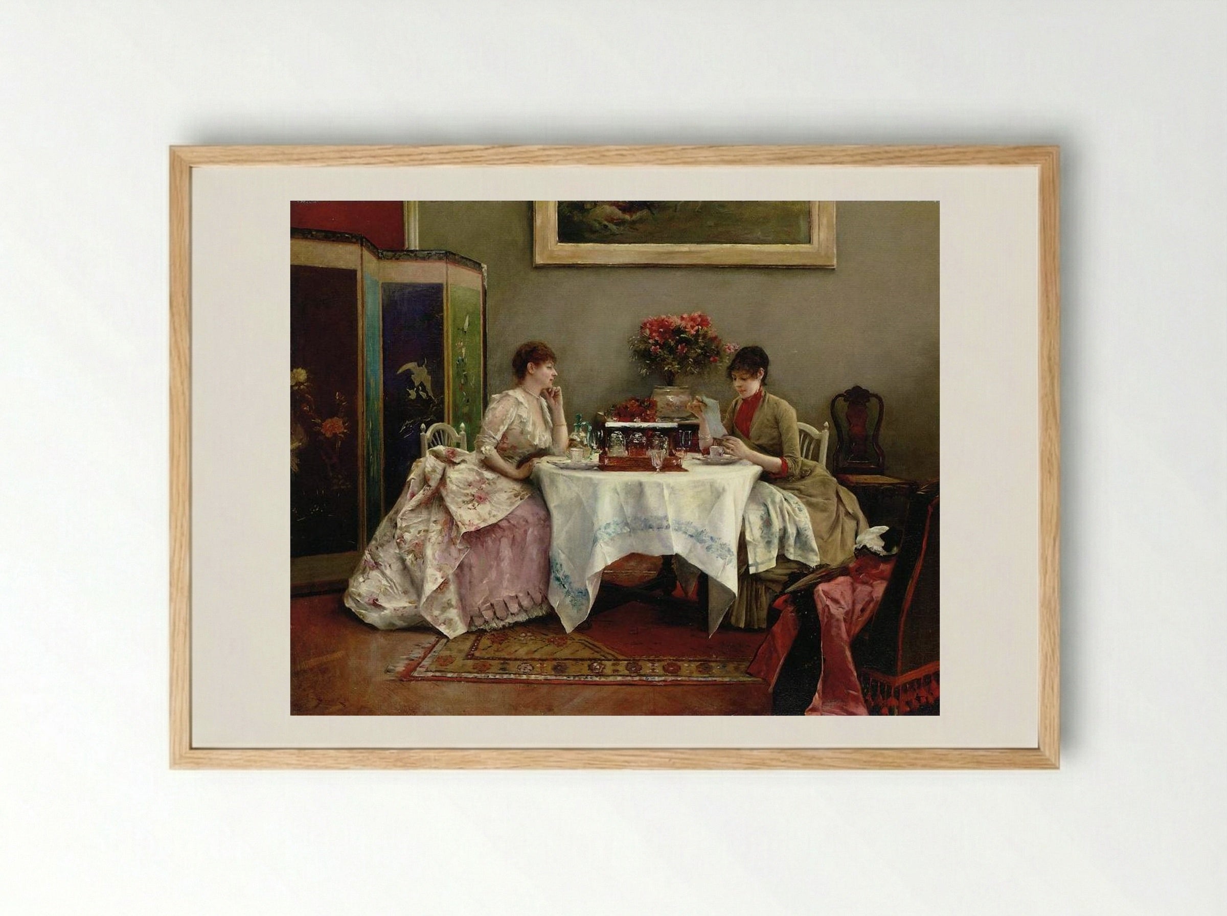 An Interesting Letter - Julius LeBlanc Stewart - Framed Print Wood
