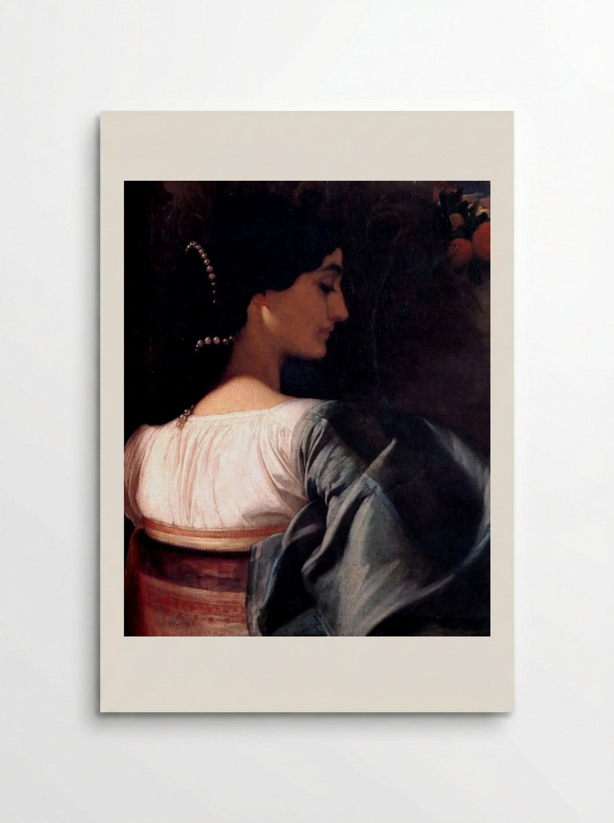 An Italian Lady - Frederic Leighton - Poster