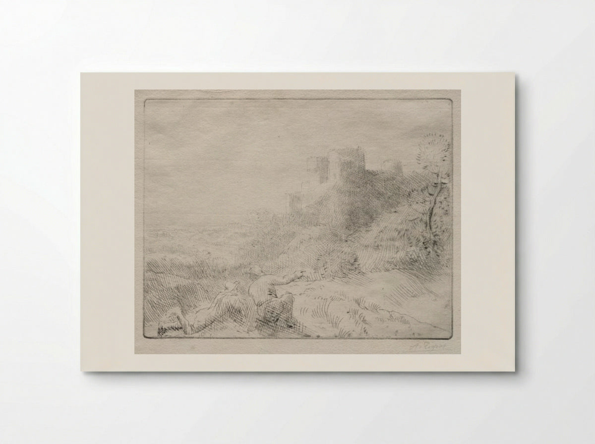 An Old Chateau - Alphonse Legros - Poster