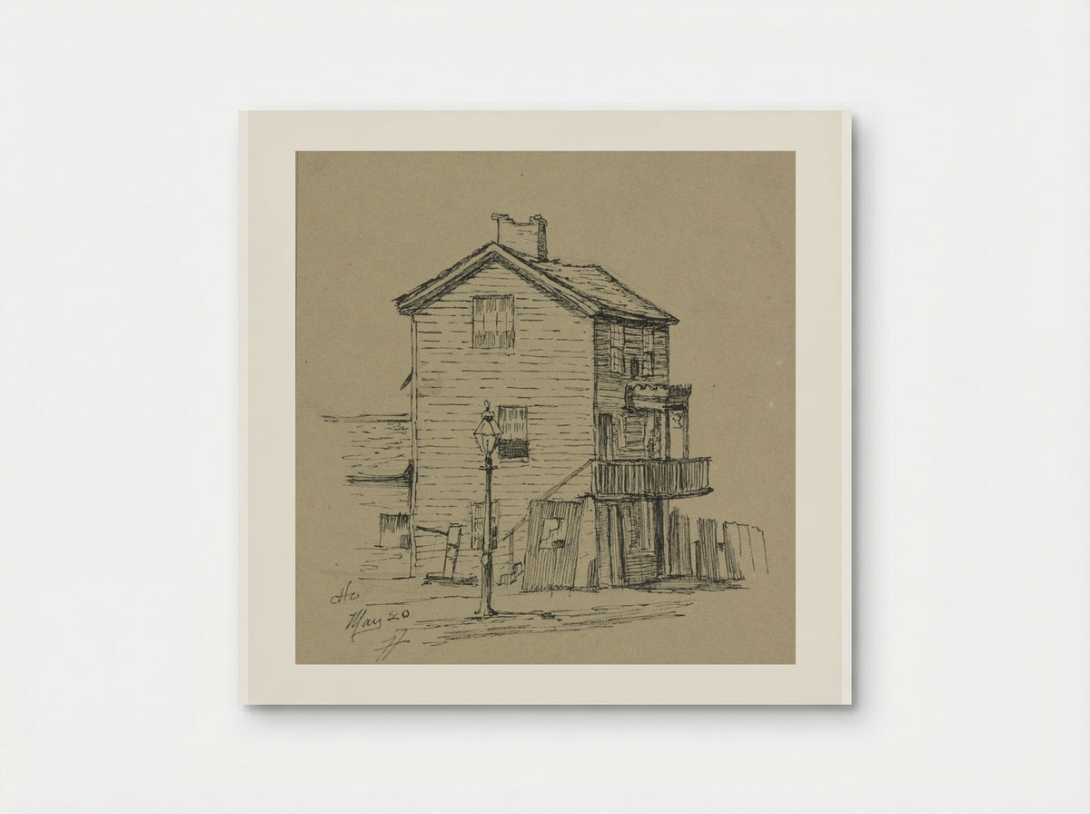 An Old House, Cleveland - Otto H. Bacher - Poster