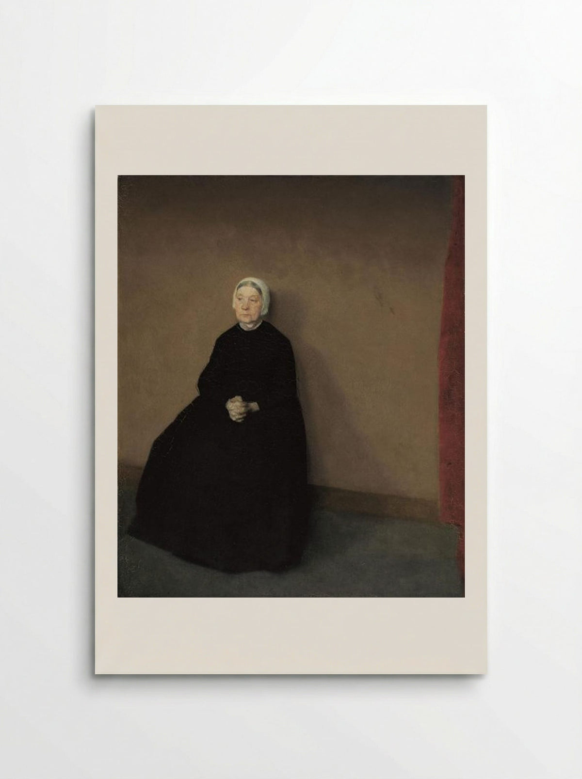 An Old Woman - Vilhelm Hammershøi - Poster