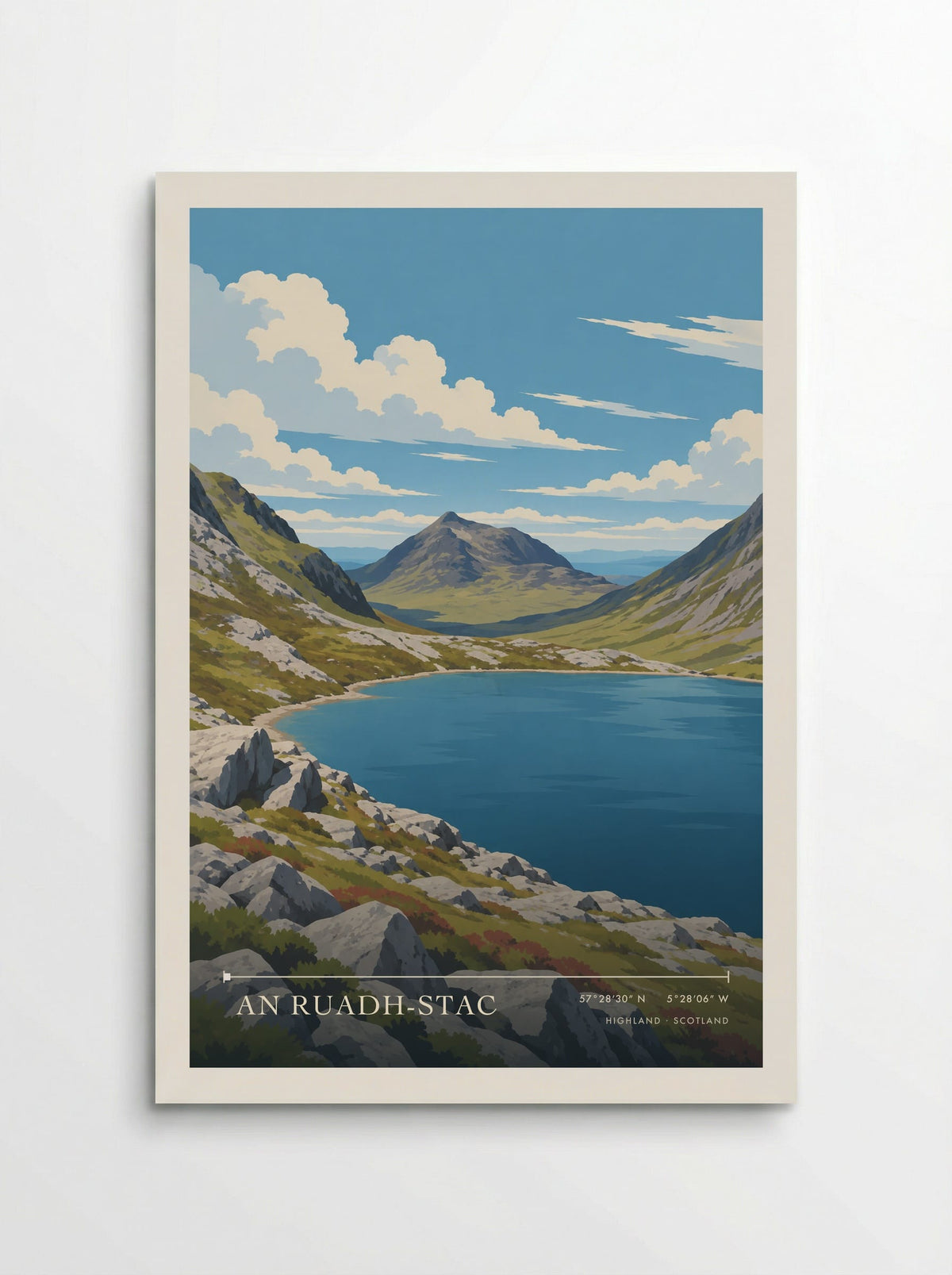 An Ruadh-Stac, Highland | Travel Poster - Poster