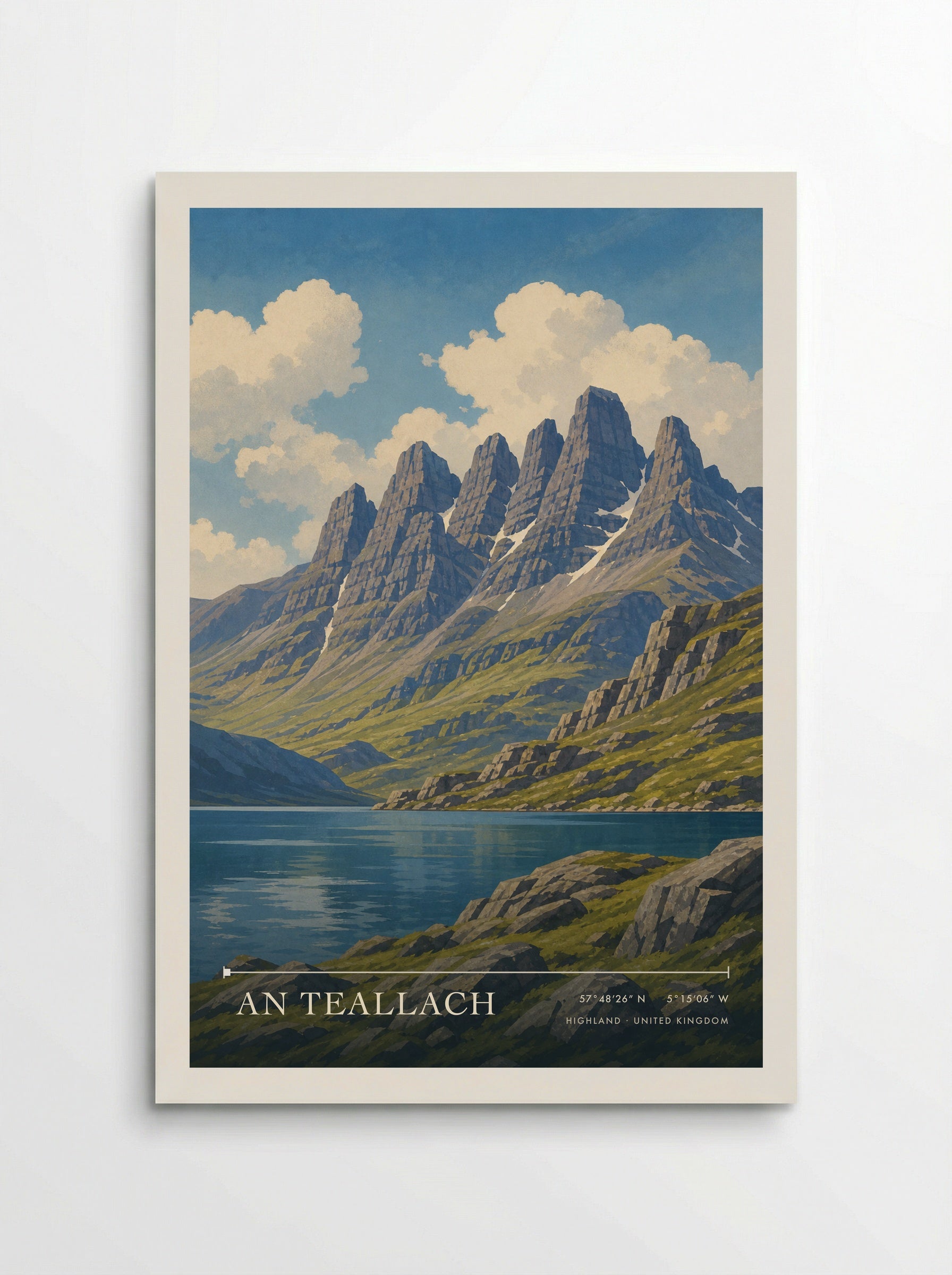 An Teallach Highland United Kingdom Travel Poster - Poster
