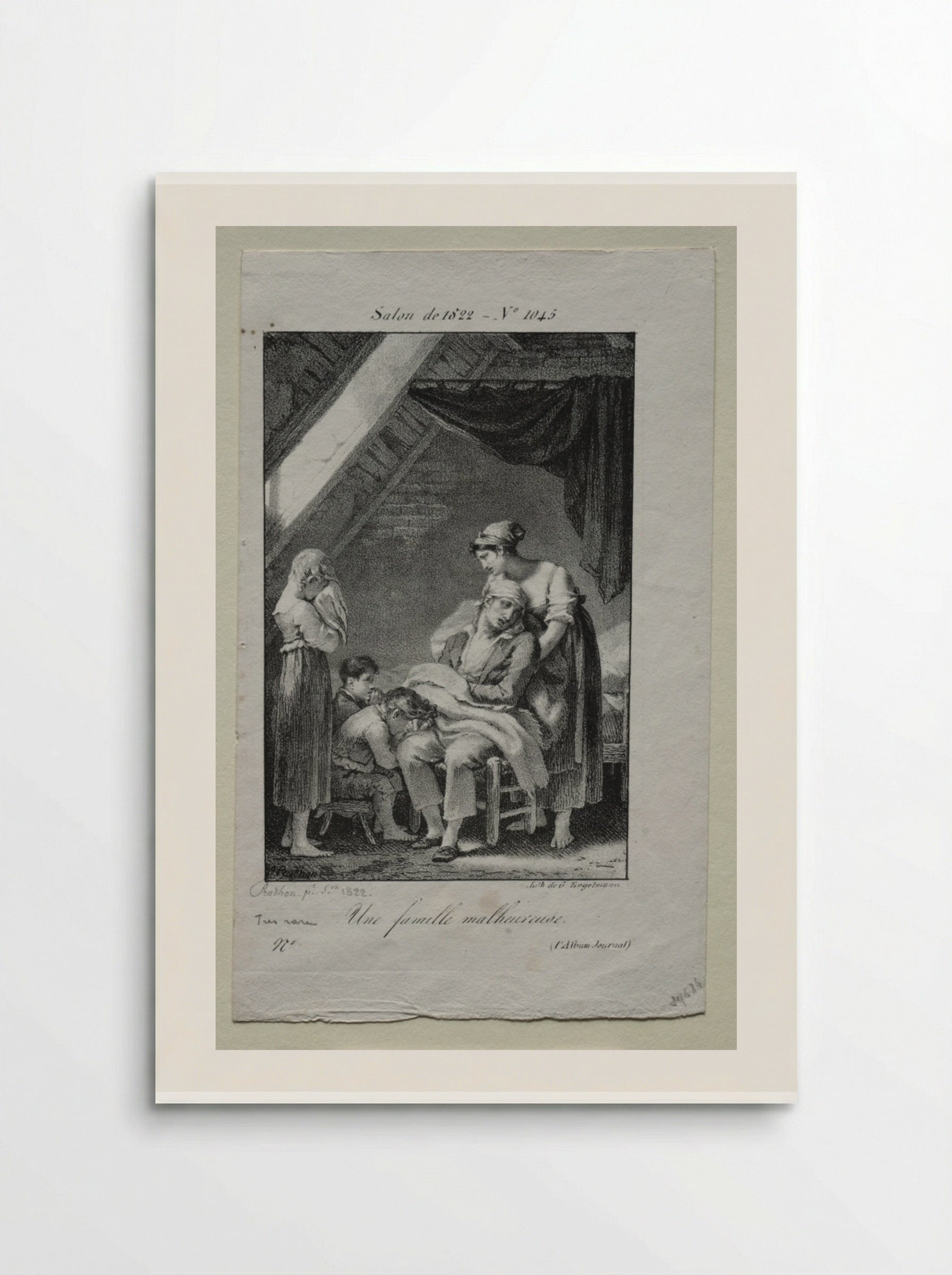 An Unfortunate Family - Pierre-Paul Prud'hon - Poster