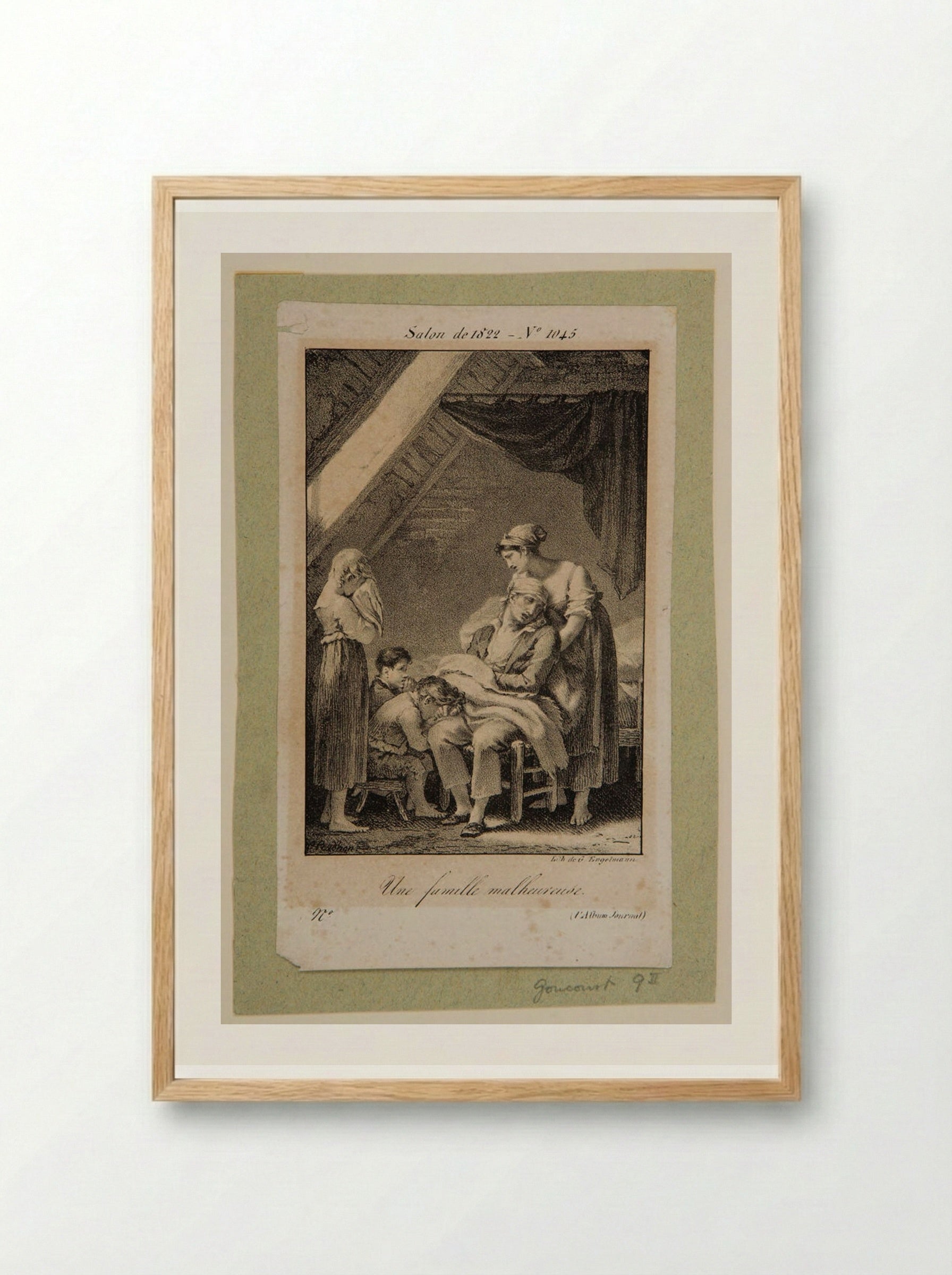 An Unhappy Family - Pierre-Paul Prud'hon - Framed Print Wood