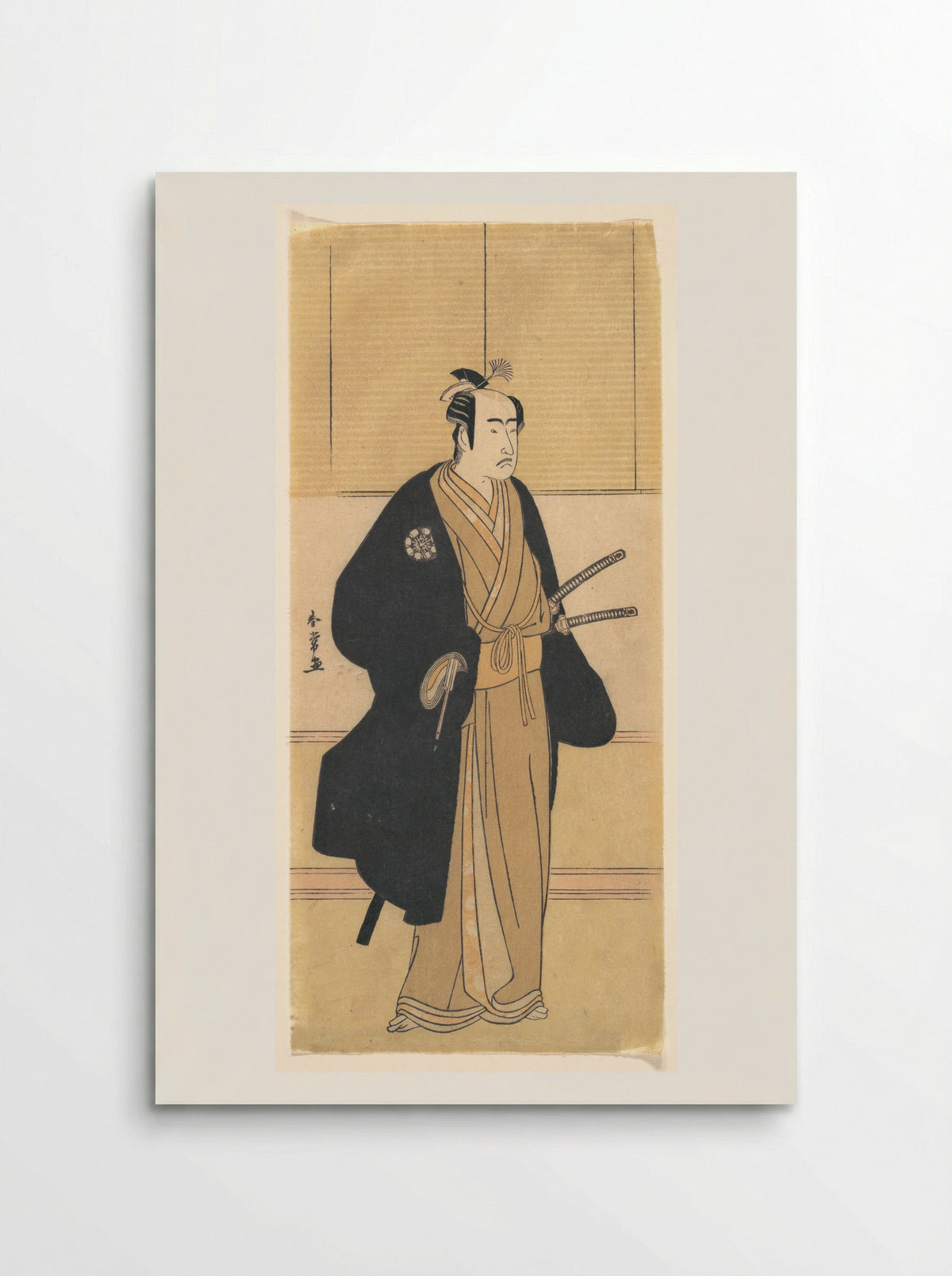 An Unidentified Actor in the Role of a Samurai - Katsukawa Shunjō - Poster