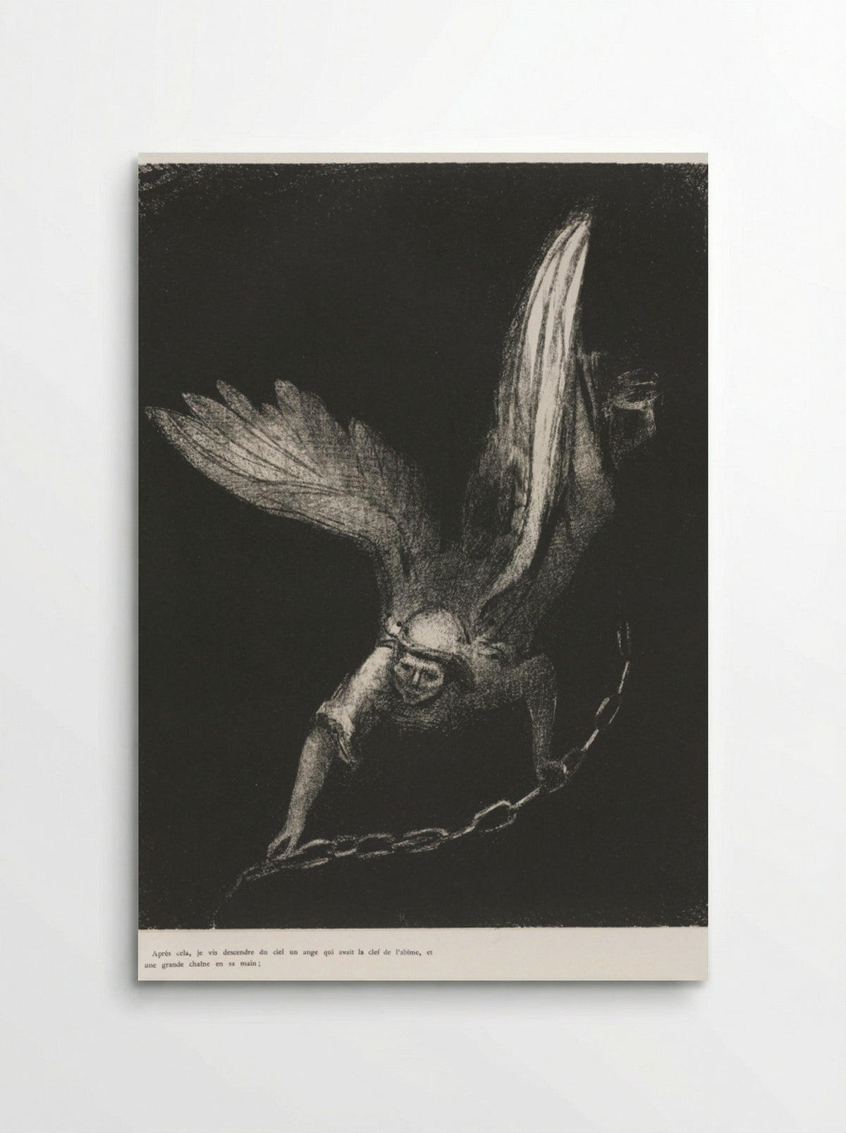 And I Saw an Angel Coming Down from Heaven - Odilon Redon - Poster