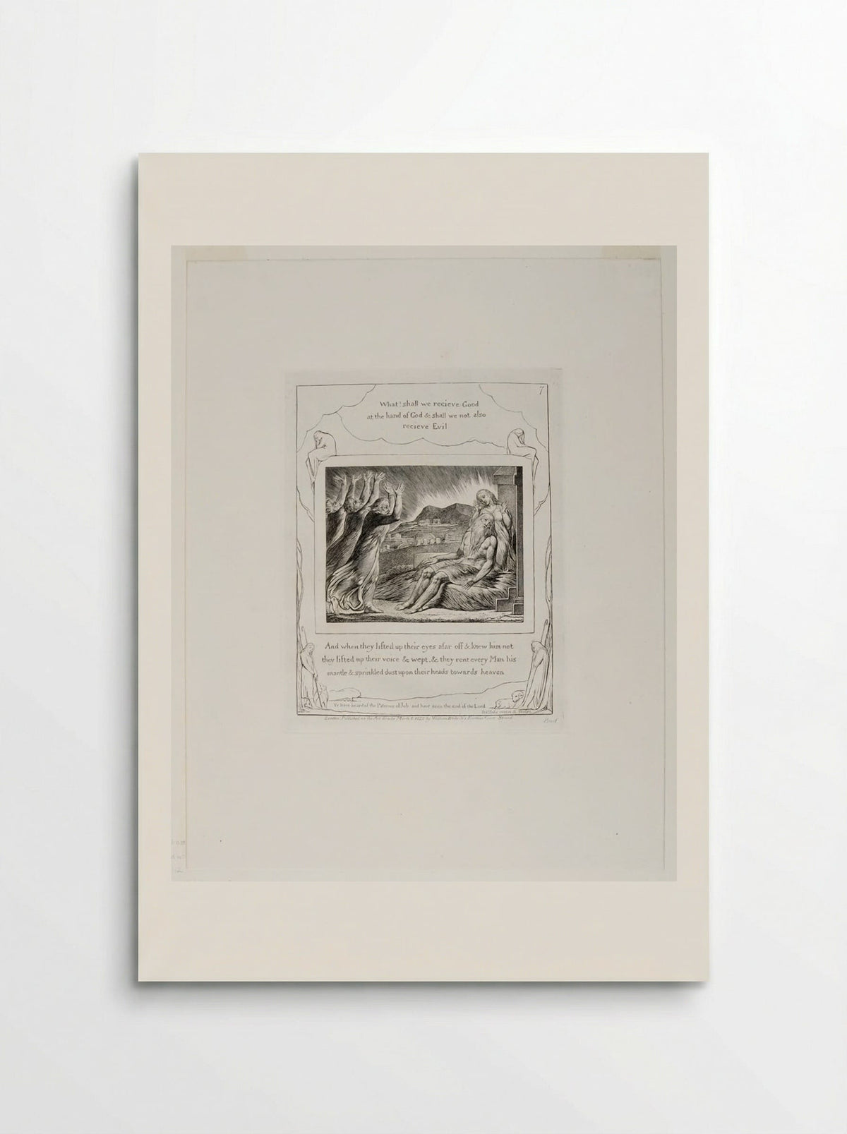 And when they lifted up their eyes afar off - William Blake - Poster