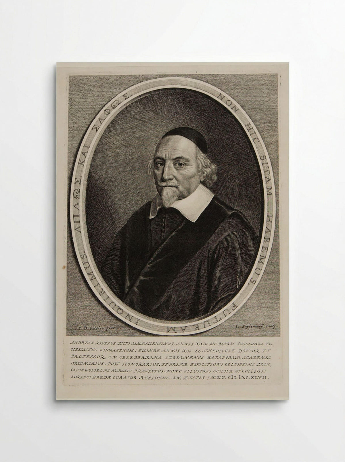 Andreas Rivetus, Doctor of Theology - Jonas Suyderhoef - Poster
