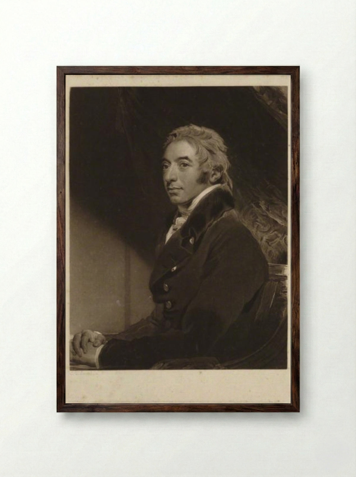 Andrew Barnard - Charles Turner - Framed Print Dark Wood