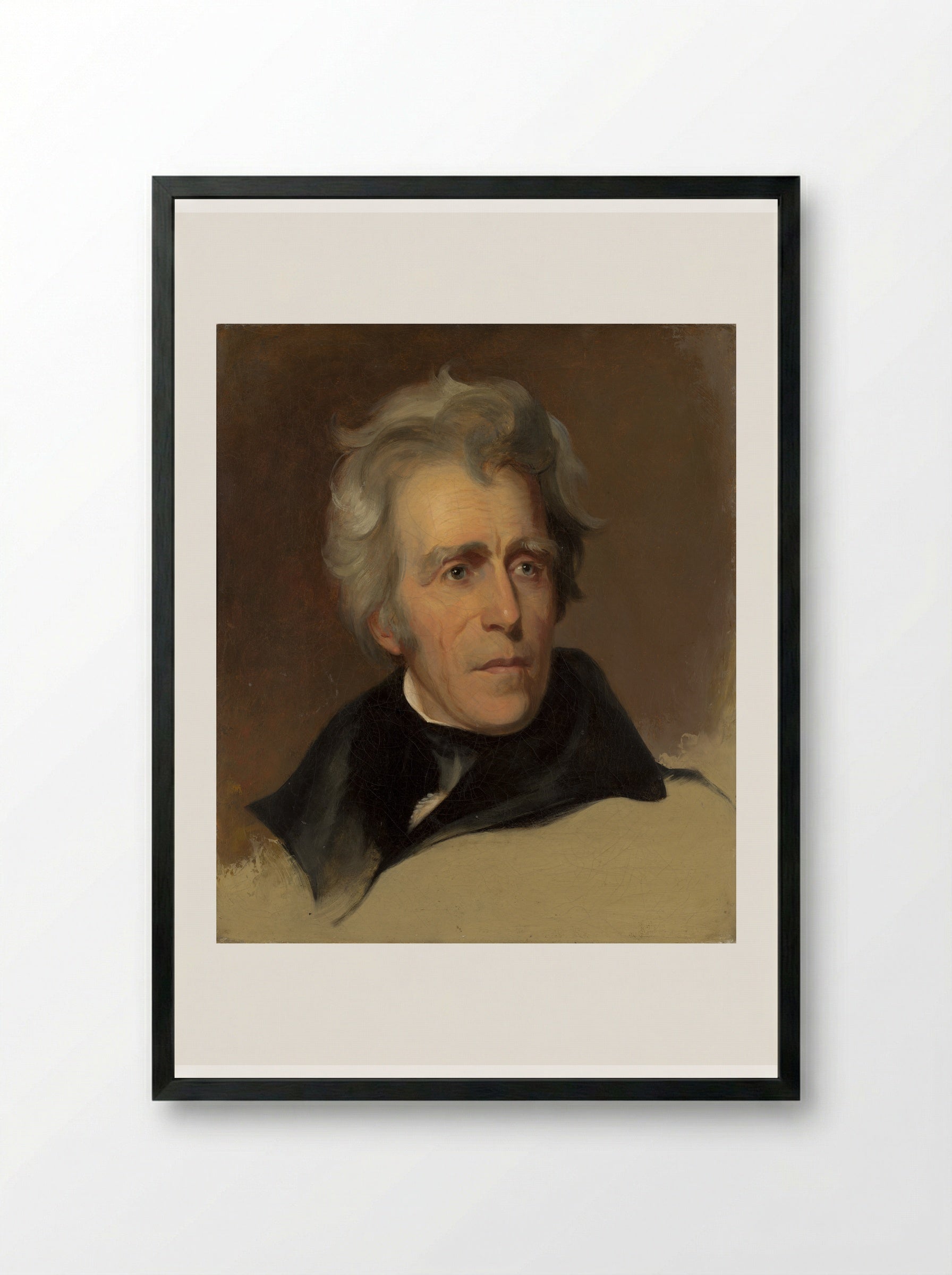 Andrew Jackson (Study) - Thomas Sully - Framed Print Black