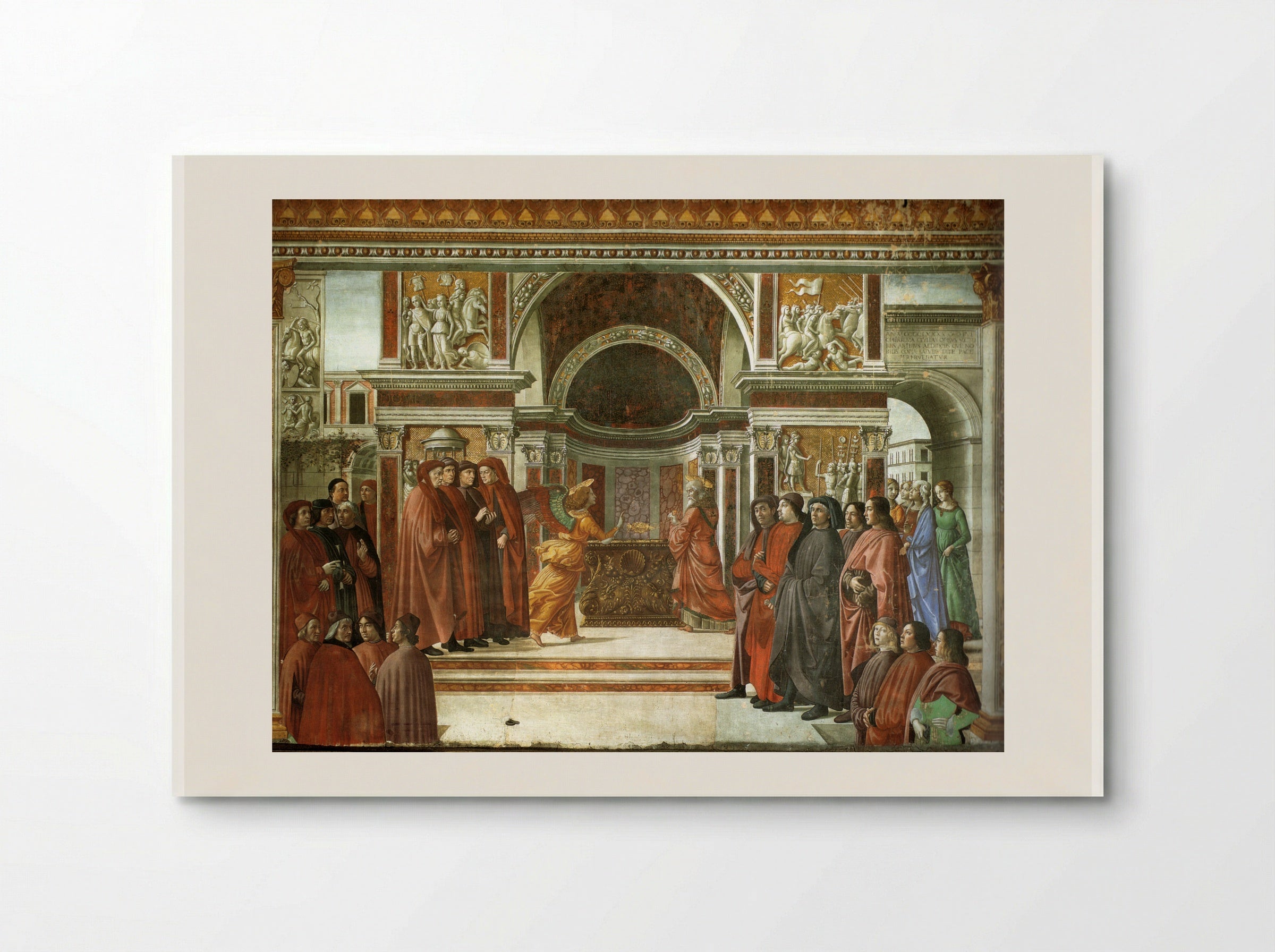 Angel Appearing to Zacharias - Domenico Ghirlandaio - Poster