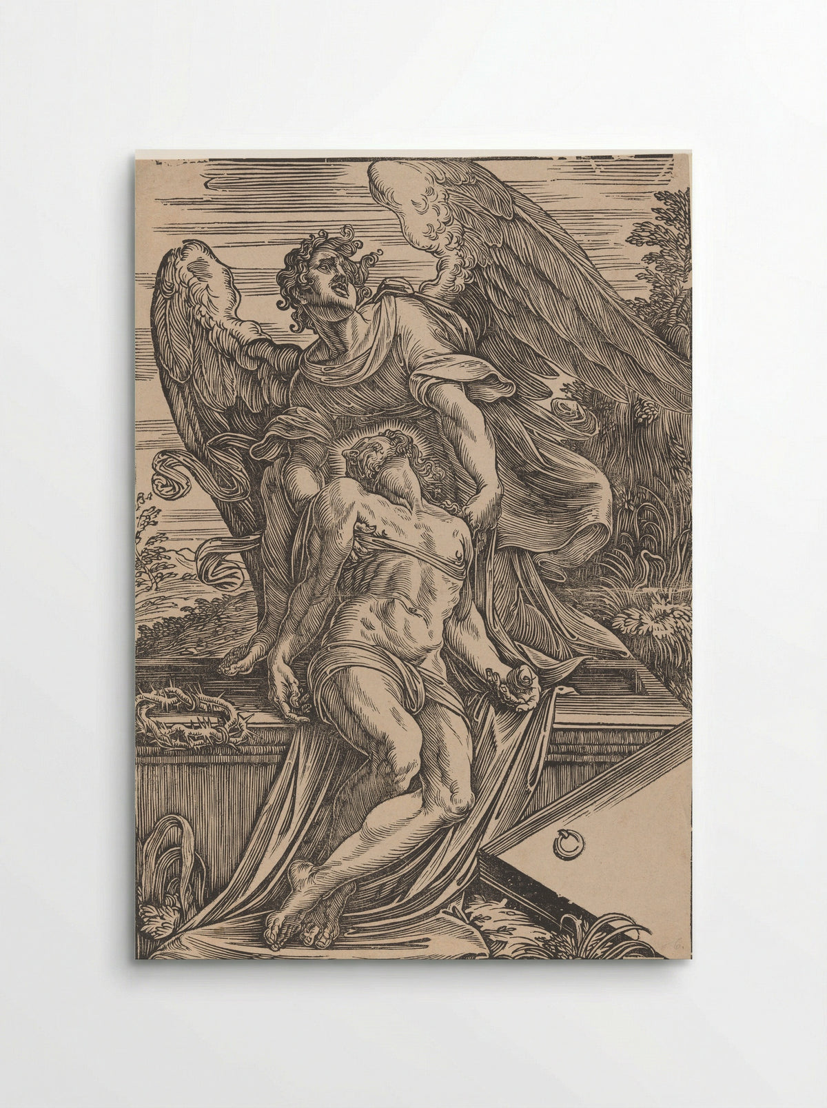 Angel Supporting the Body of Christ - Giuseppe Scolari - Poster