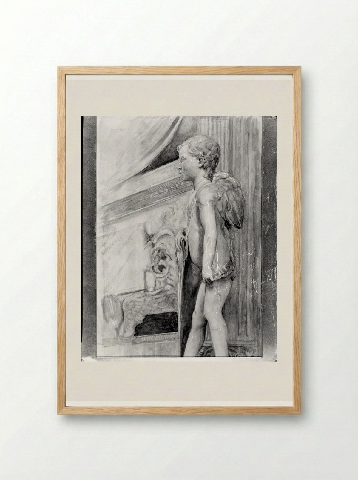 Angel, after Desiderio da Settignano - Joseph Lindon Smith - Framed Print Wood