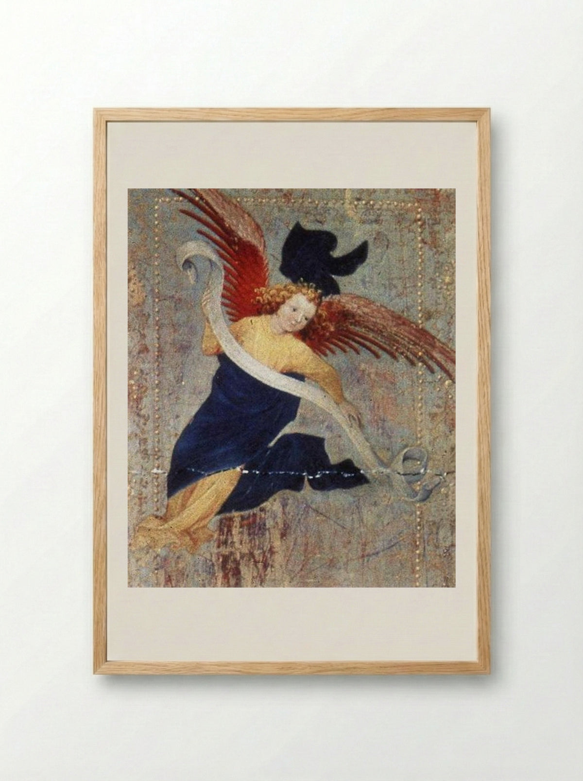 Angel (from the Champmol Altarpiece) - Melchior Broederlam - Framed Print Wood